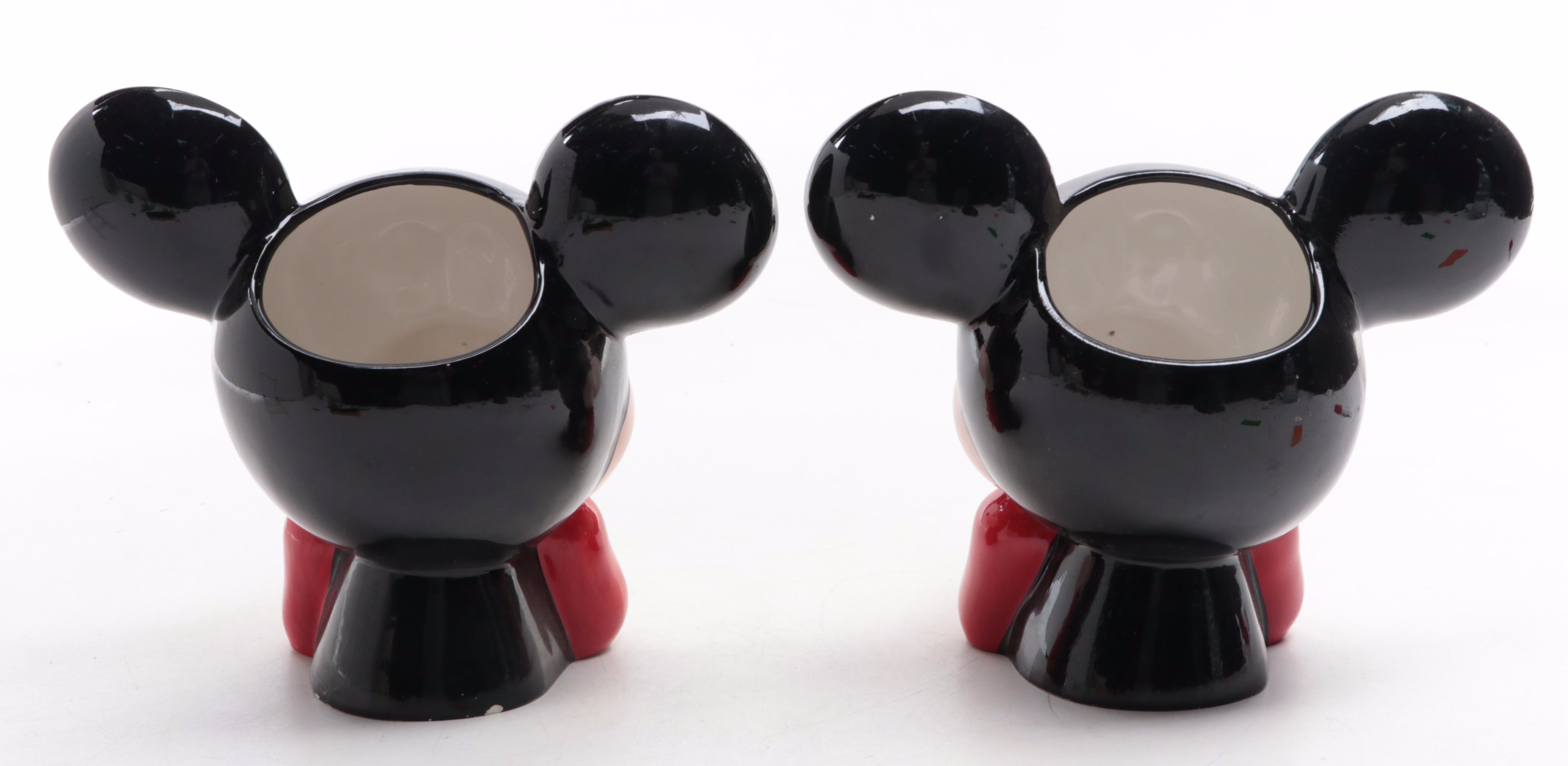 Teleflora Disney Ceramic Mickey Mouse Vases with Cookie Jar