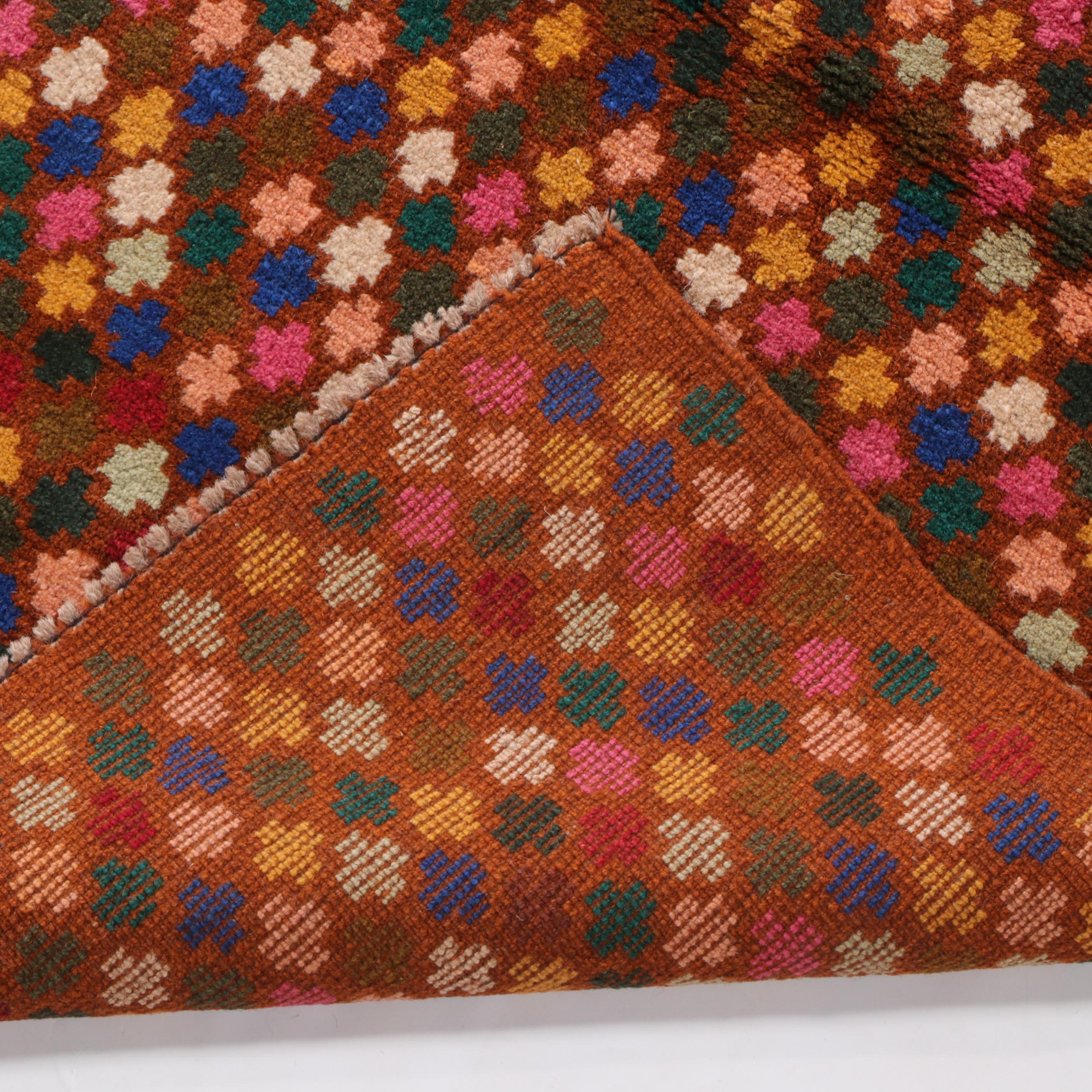 2'11 x 4'5 Hand-Knotted Indo-Persian Gabbeh Accent Rug