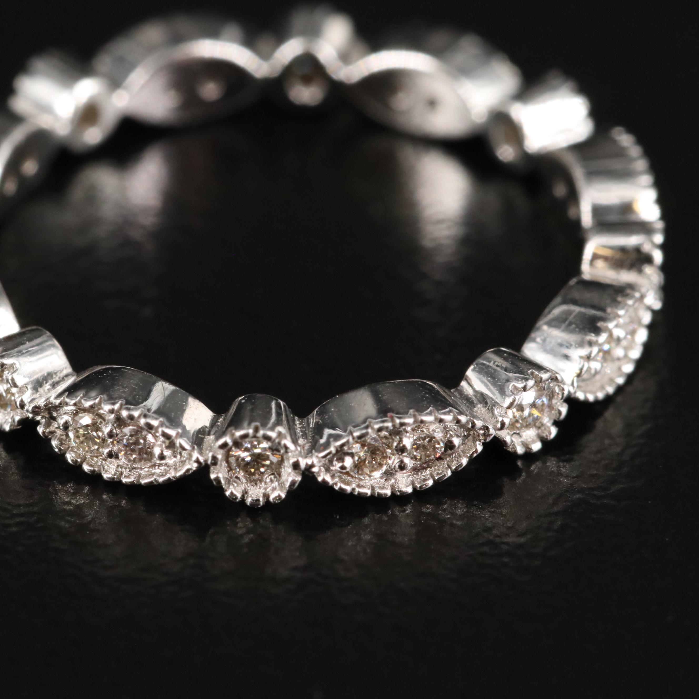 14K 0.24 CTW Diamond Band