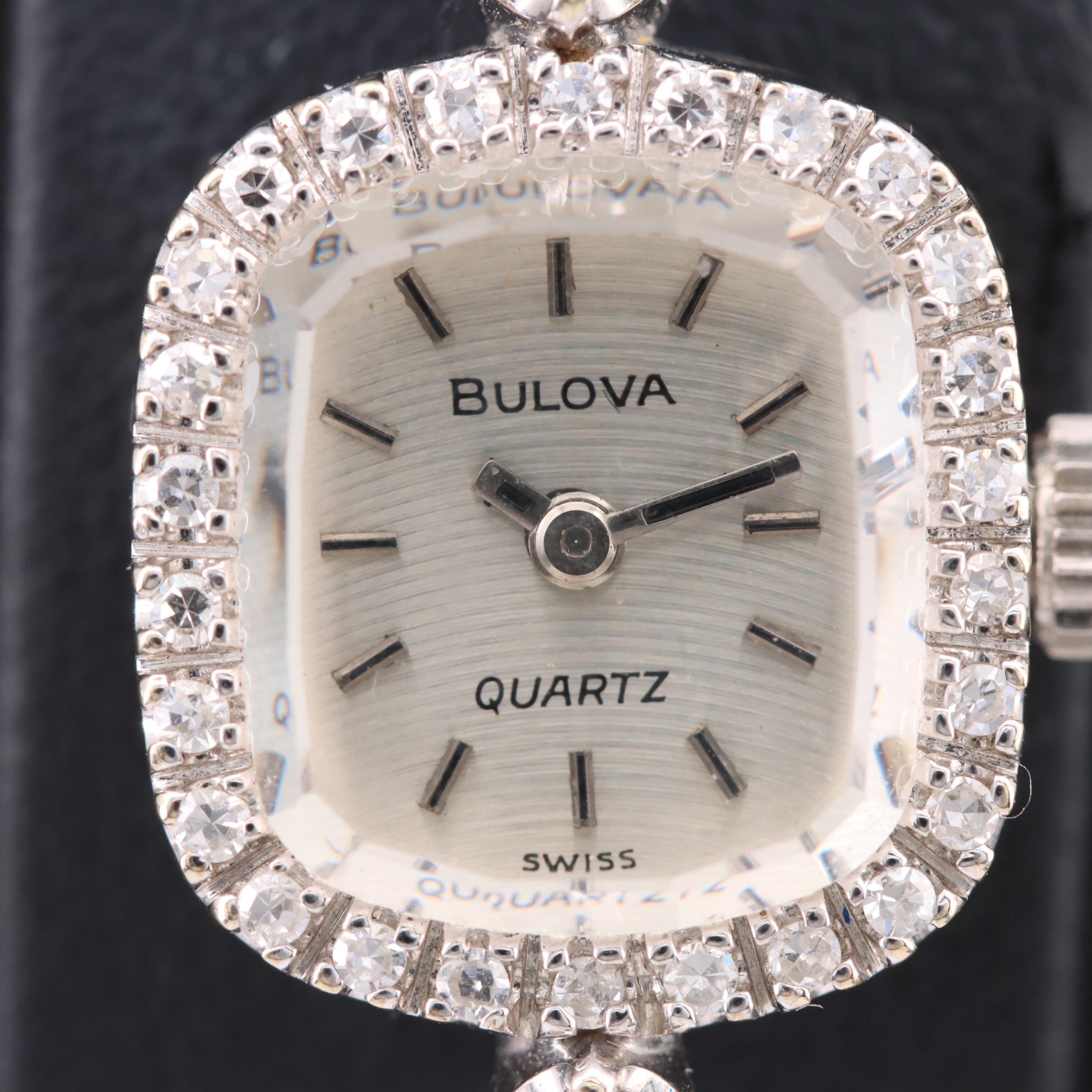 Bulova 14K Diamond Quartz Watch
