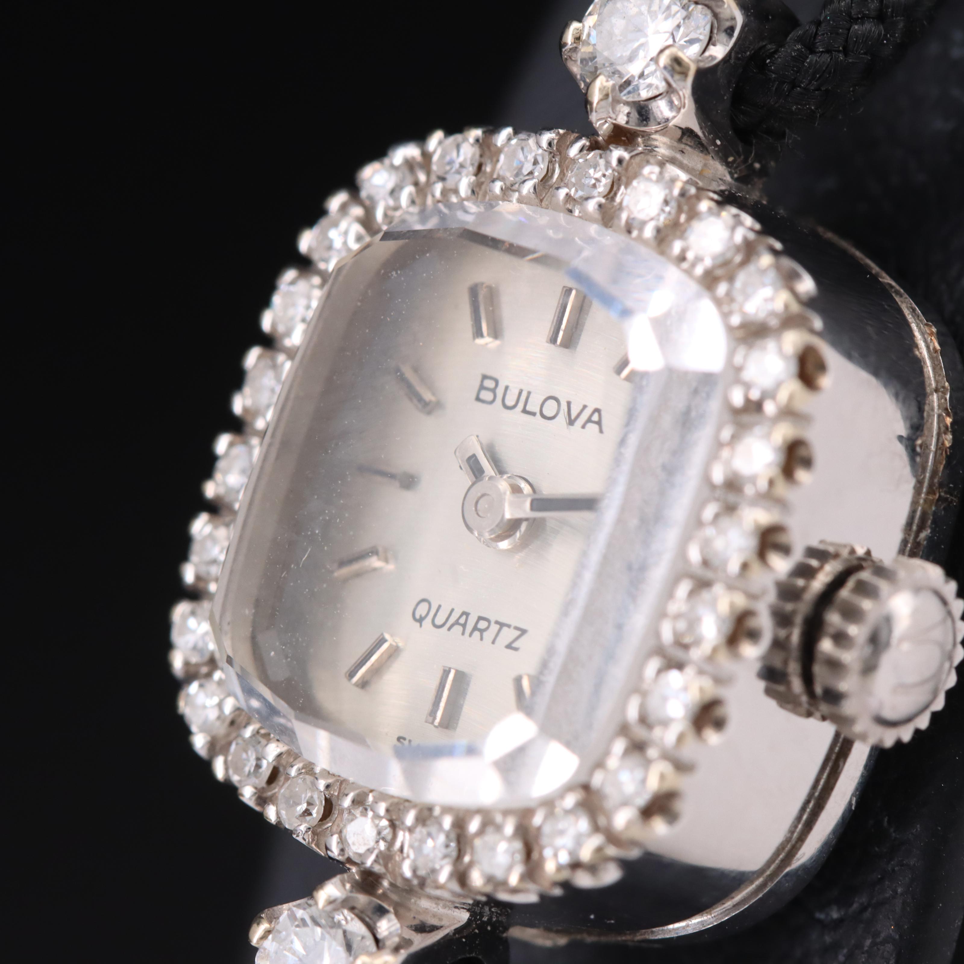 Bulova 14K Diamond Quartz Watch