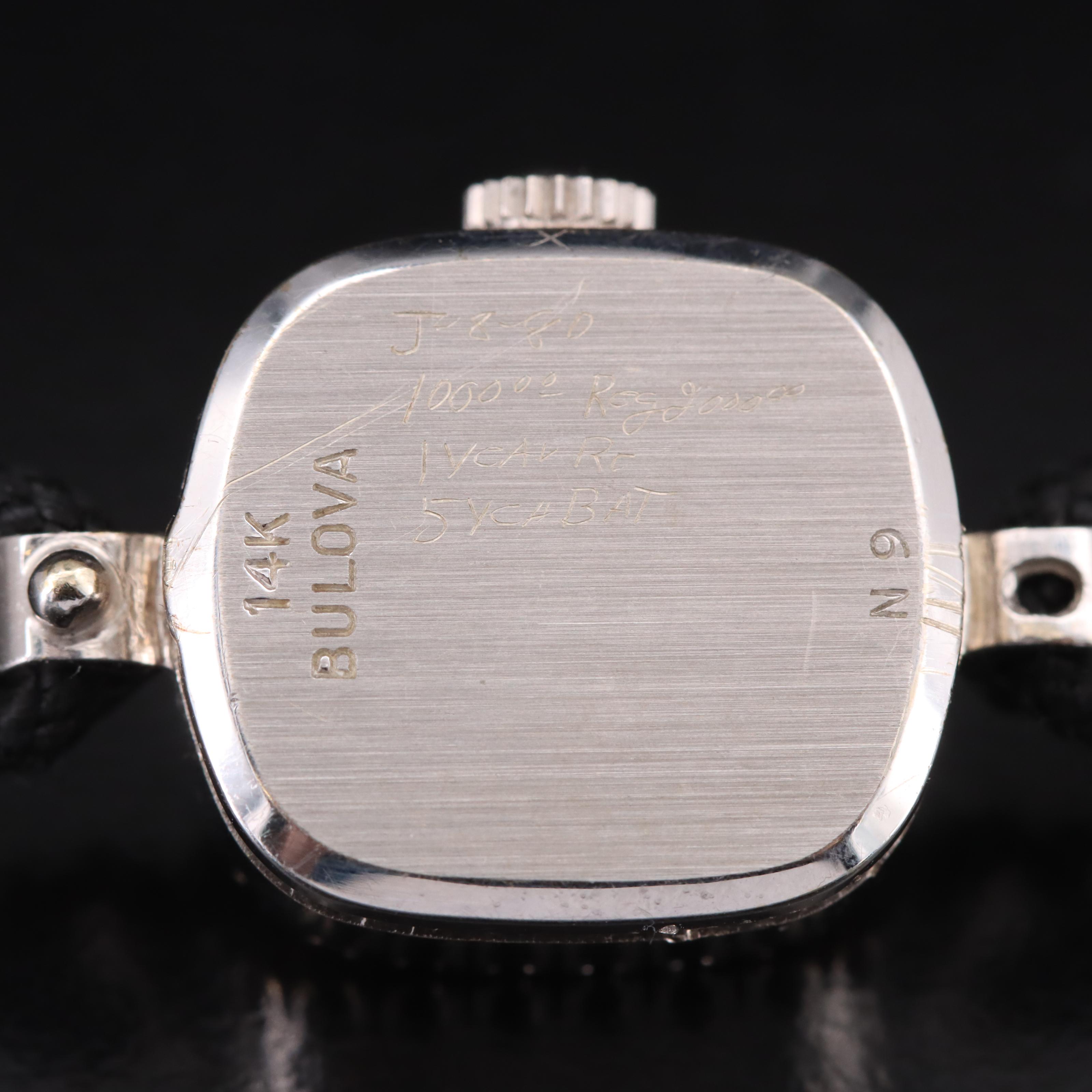 Bulova 14K Diamond Quartz Watch