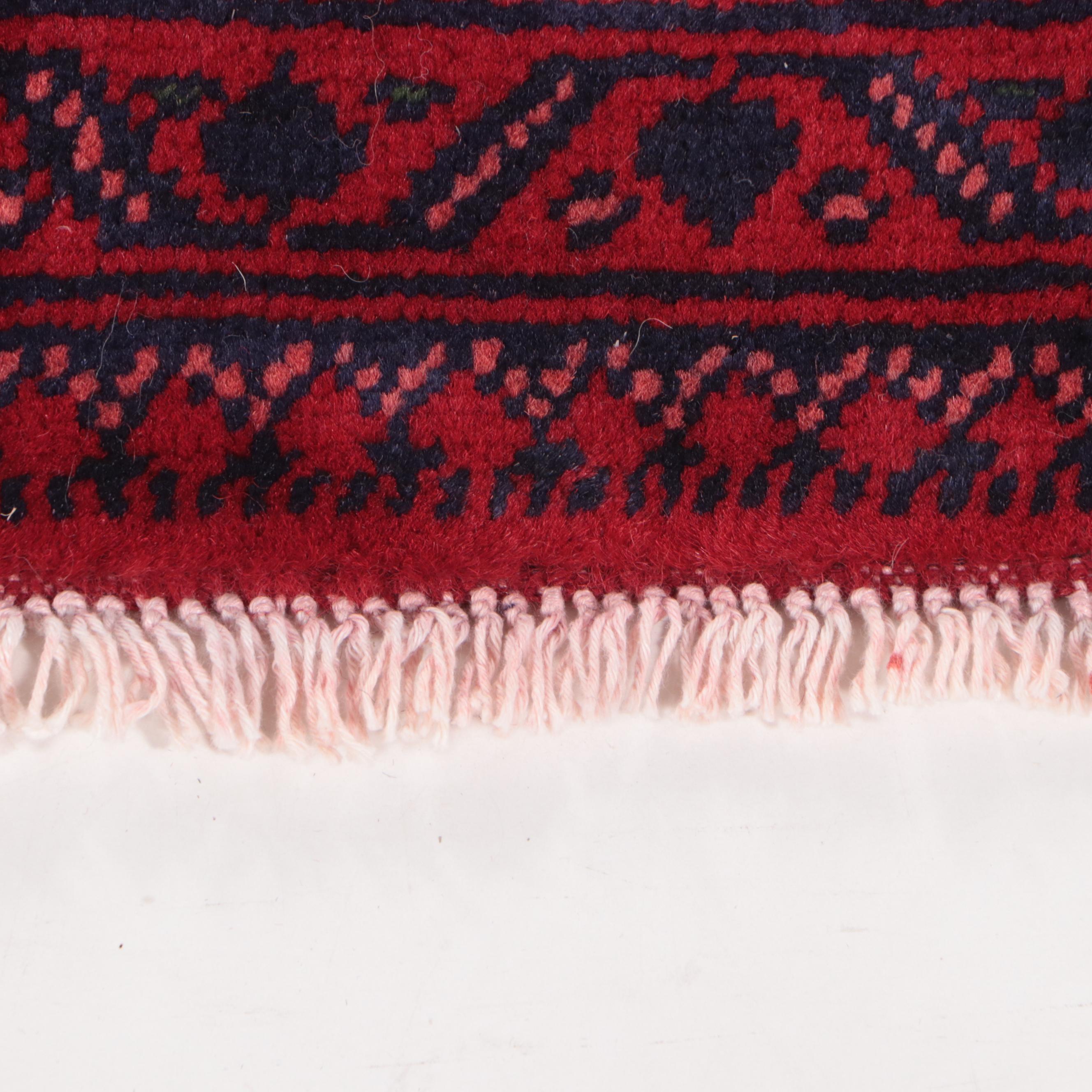 1'10 x 5'7 Hand-Knotted Afghan Kunduz Carpet Runner