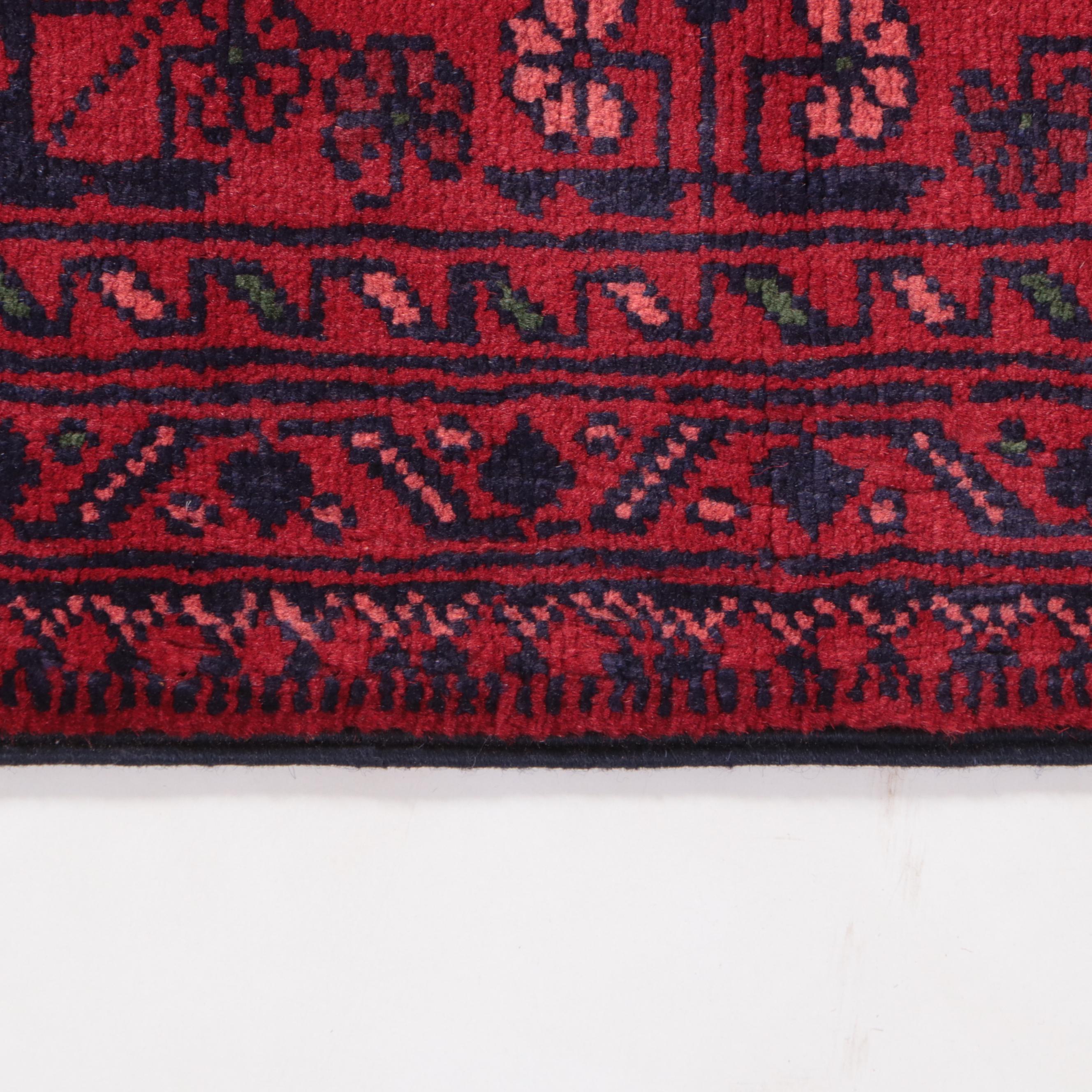 1'10 x 5'7 Hand-Knotted Afghan Kunduz Carpet Runner