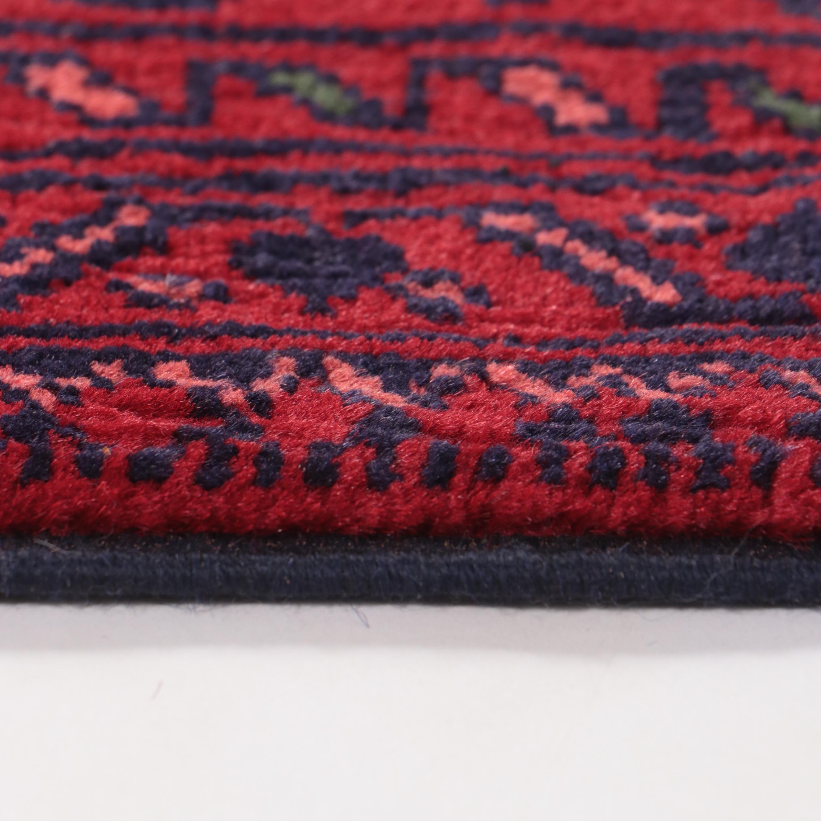 1'10 x 5'7 Hand-Knotted Afghan Kunduz Carpet Runner