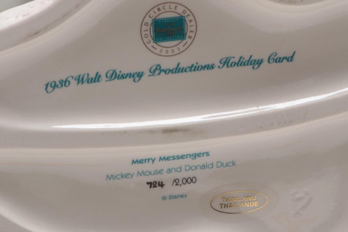 Walt Disney "Merry Messengers" Ceramic Figurines and Other Snow Globes