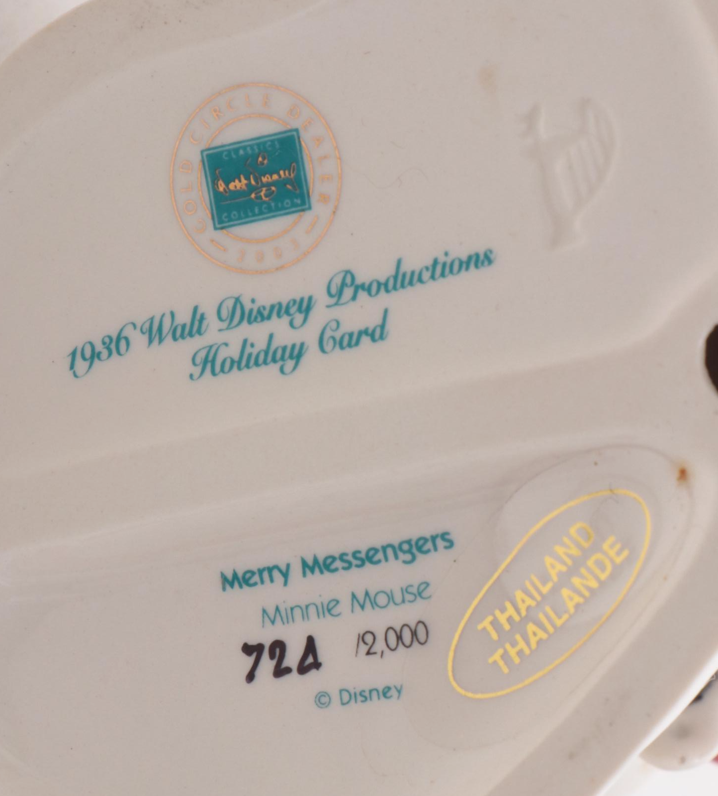 Walt Disney "Merry Messengers" Ceramic Figurines and Other Snow Globes