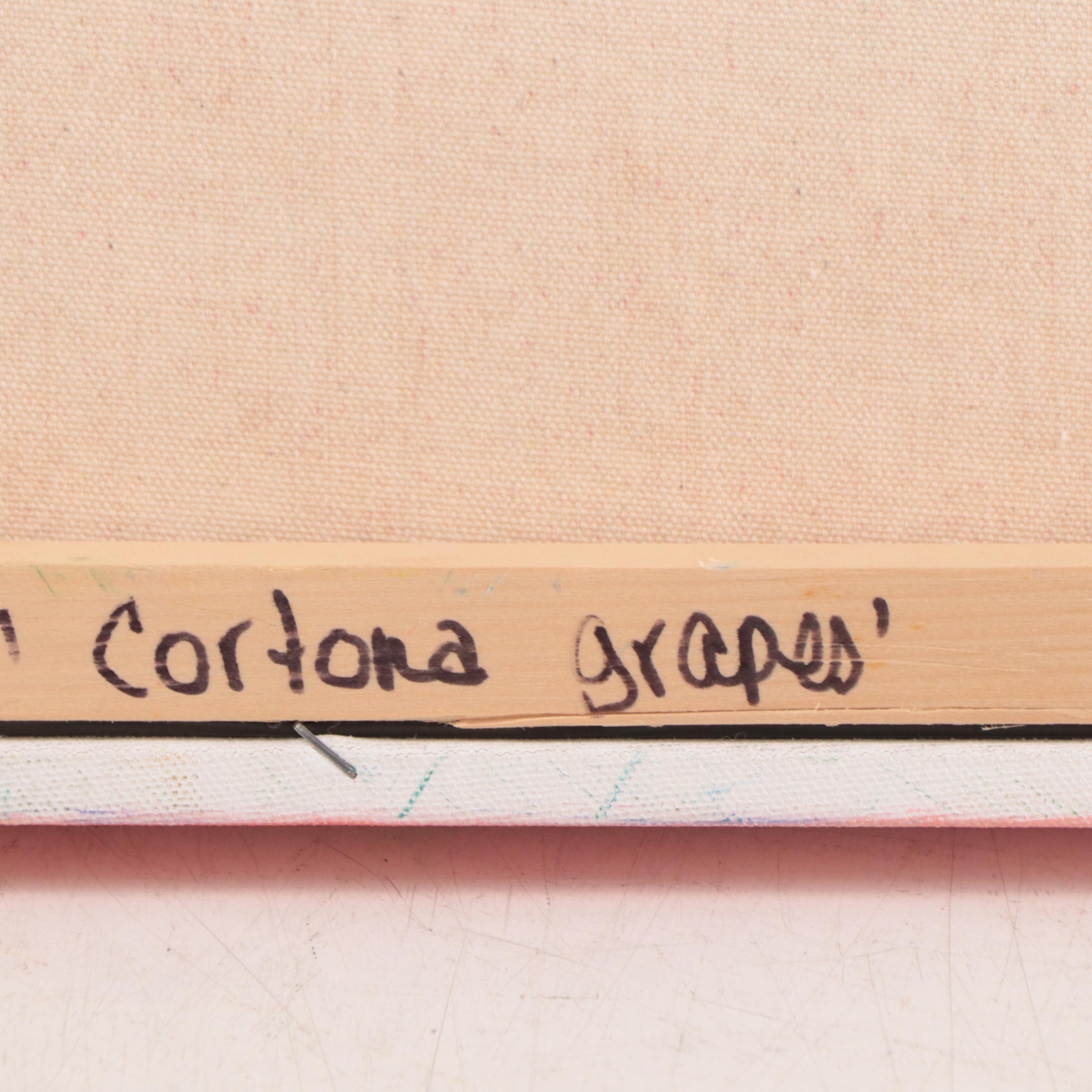 SRO Landscape Oil Painting "Cortona Grapes," 2008