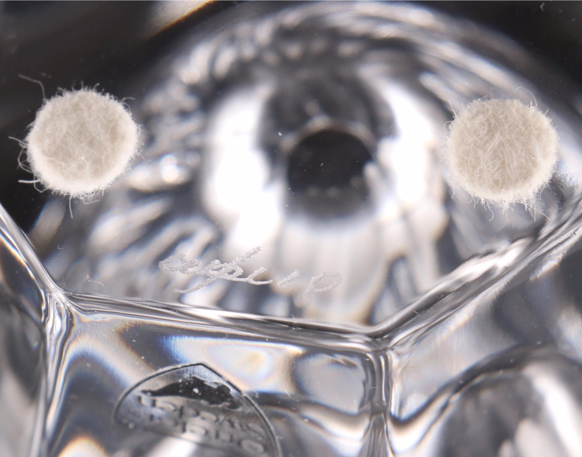 Orrefors "Residence" Glass Vase and Bowl with Val St. Lambert Crystal Bowl