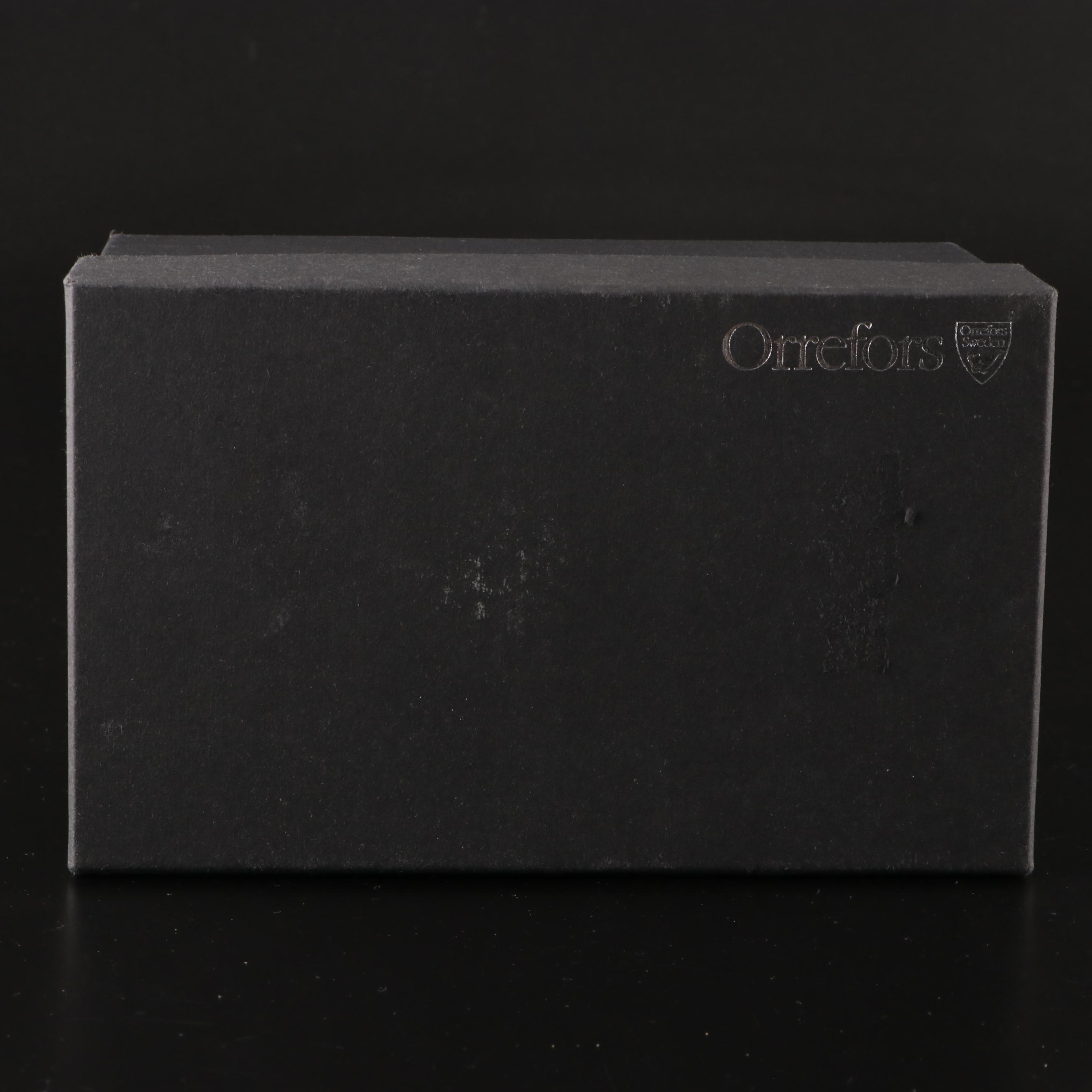 Orrefors "Residence" Glass Vase and Bowl with Val St. Lambert Crystal Bowl