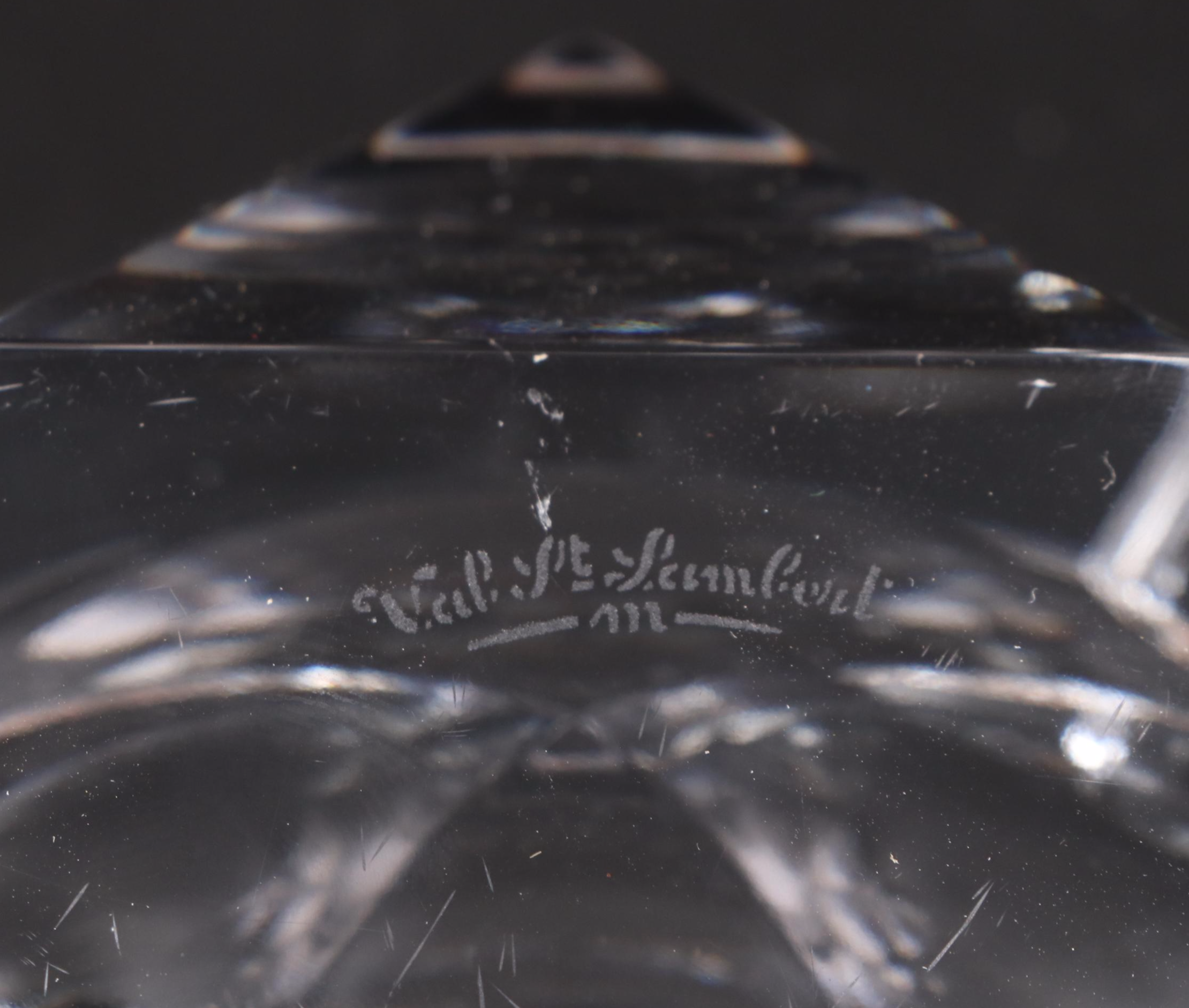 Orrefors "Residence" Glass Vase and Bowl with Val St. Lambert Crystal Bowl