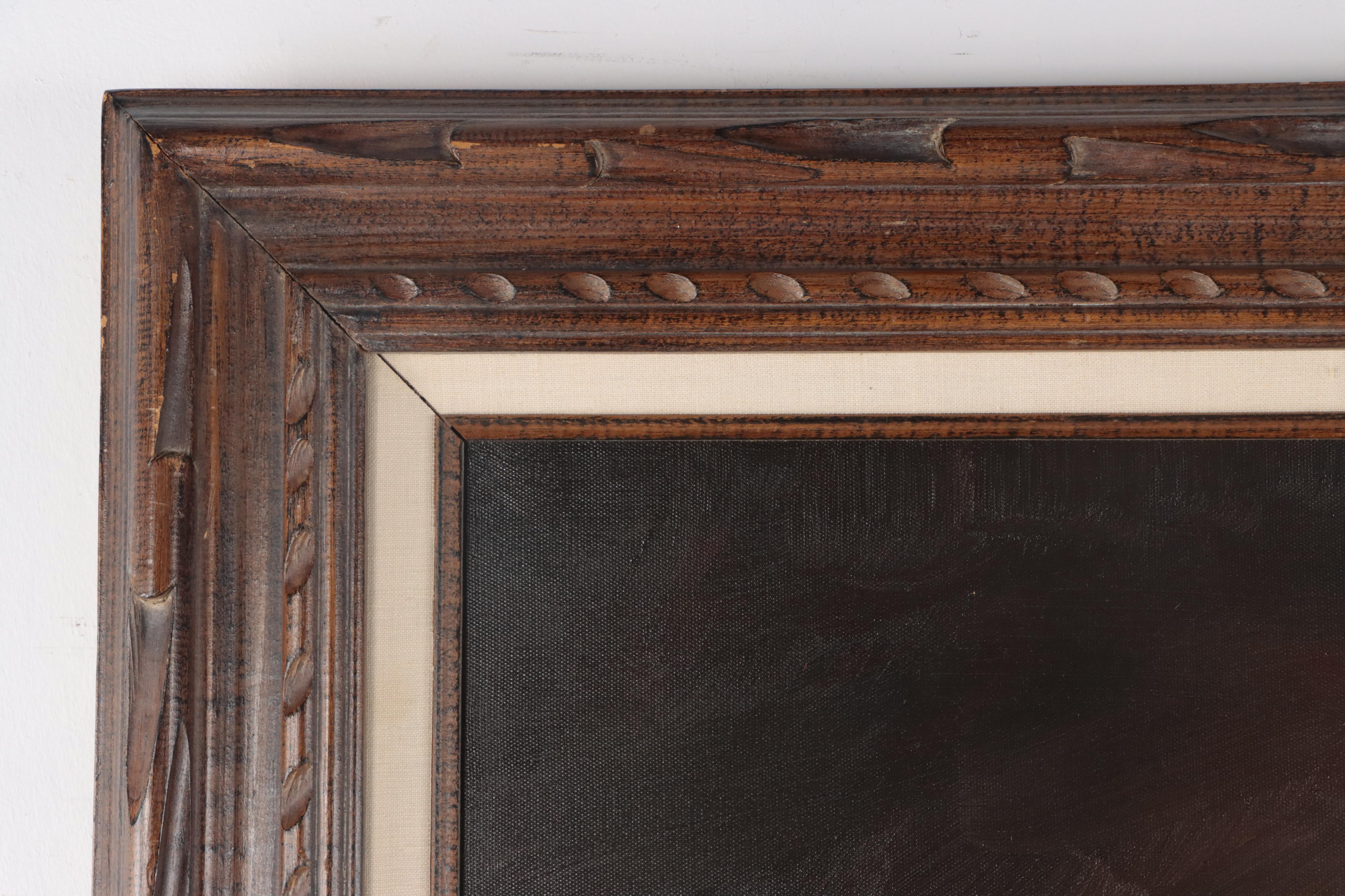 Chimpanzee in Military Uniform Oil Painting