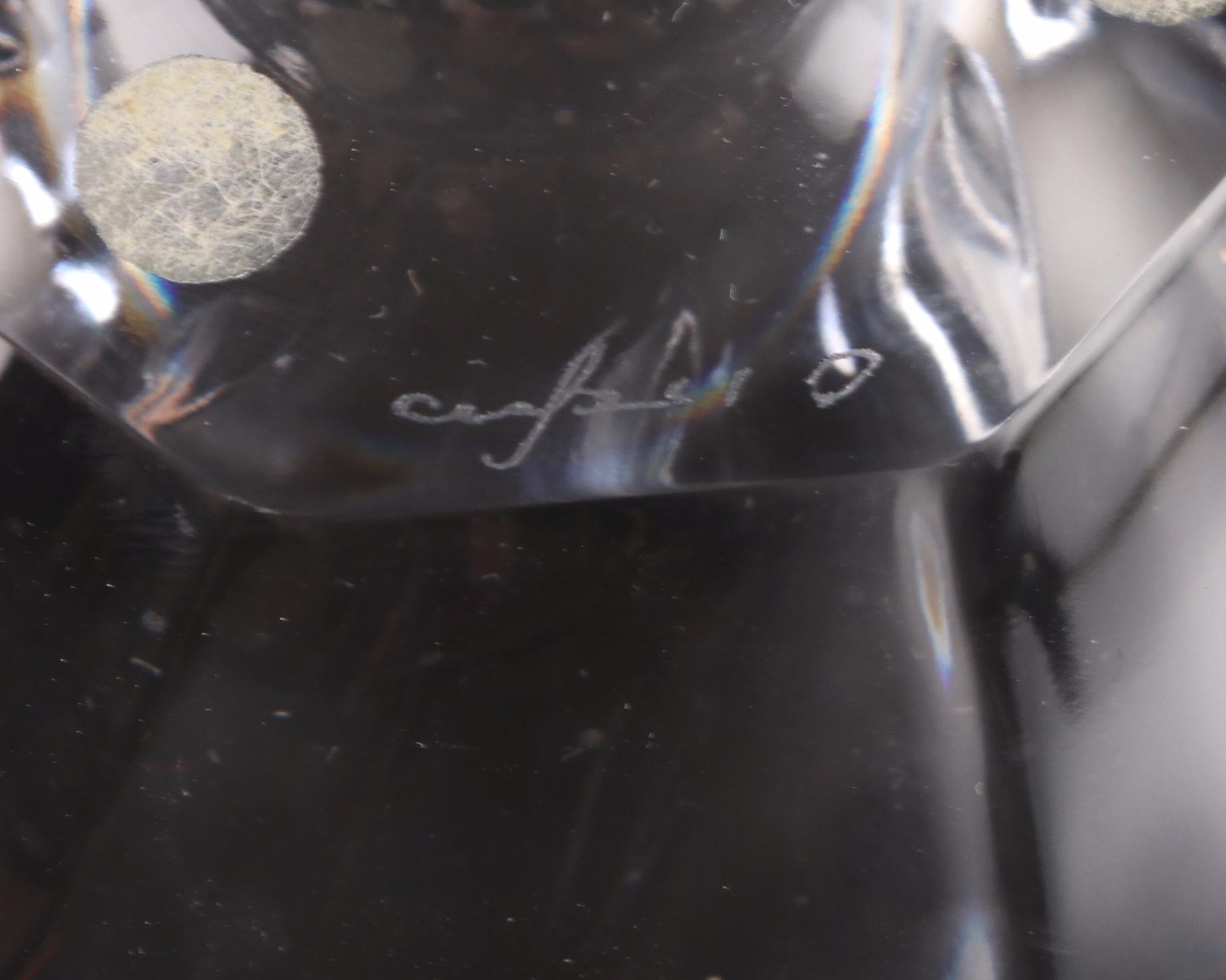 Orrefors "Residence" Glass Vase and Bowl with Val St. Lambert Crystal Bowl