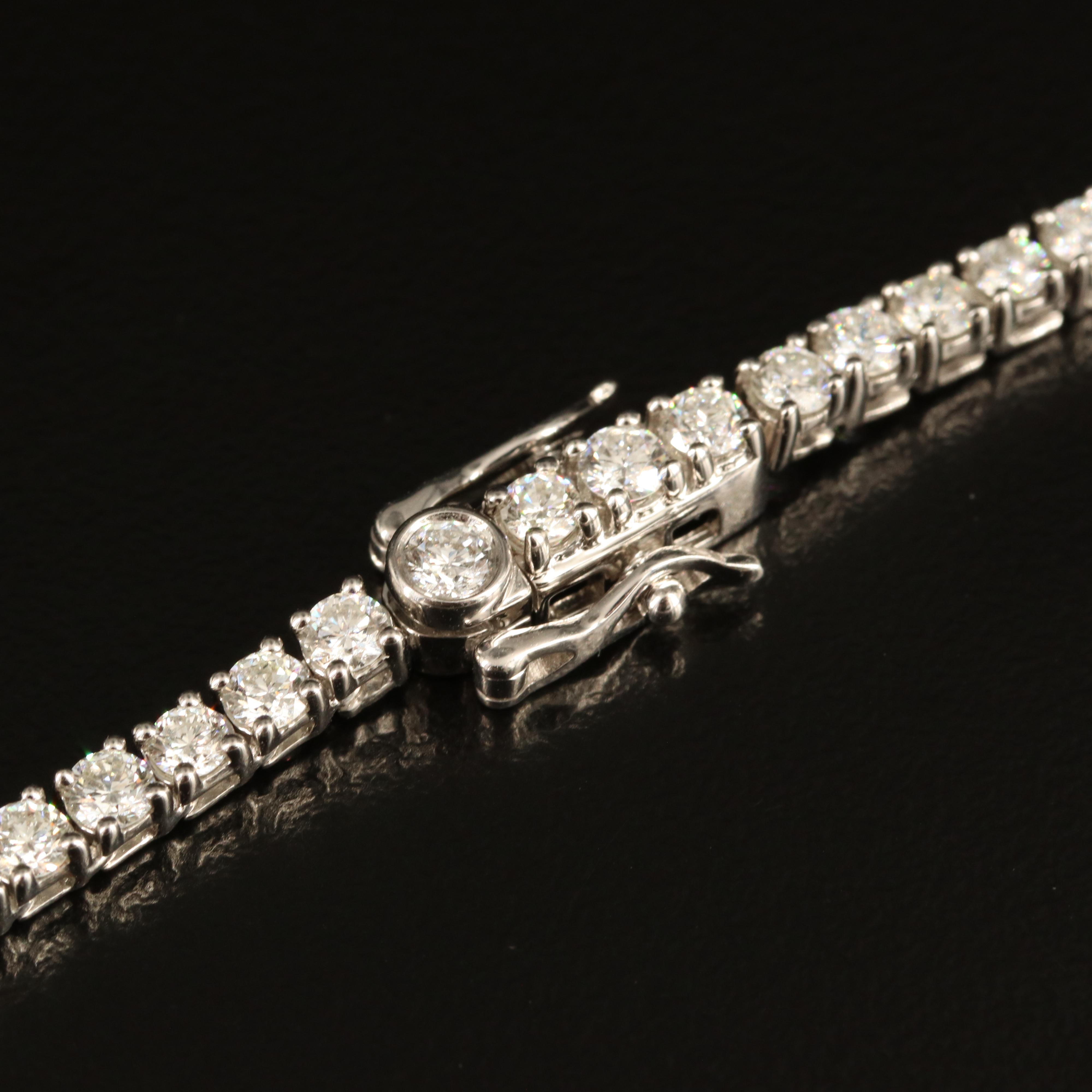 14K 10.12 CTW Lab Grown Diamond Rivière Necklace