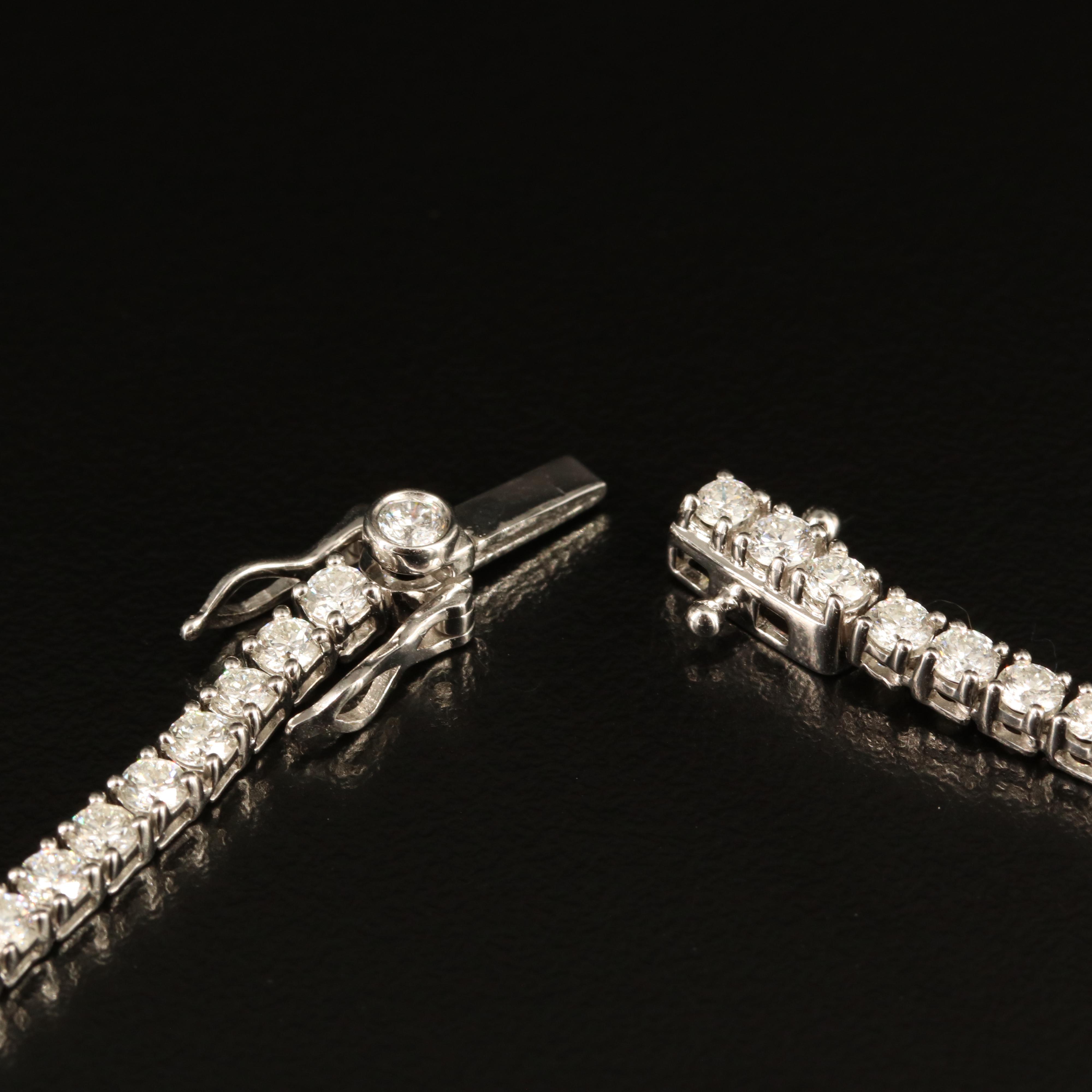 14K 10.12 CTW Lab Grown Diamond Rivière Necklace