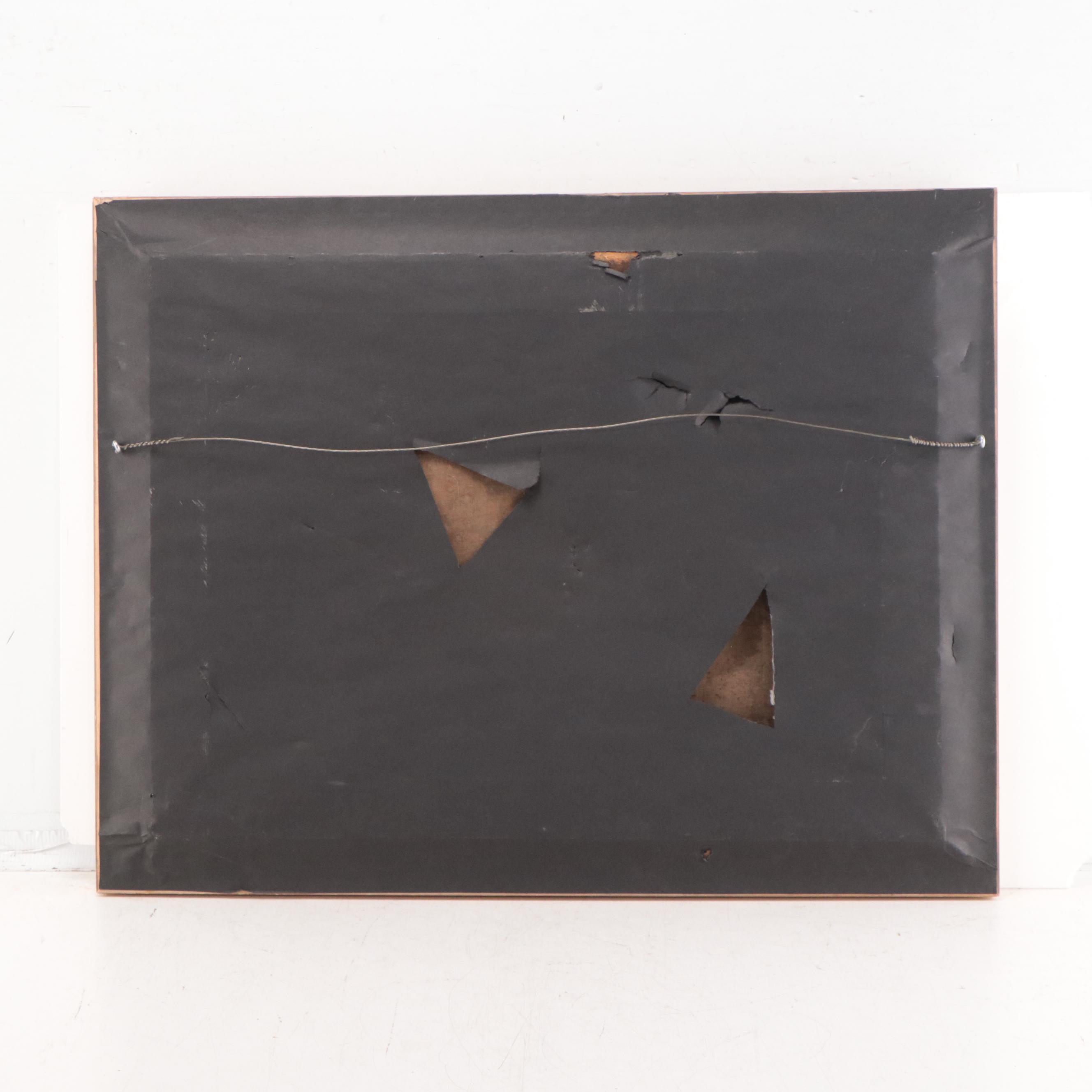 Romantic River Landscape Oil Painting, Circa 1900