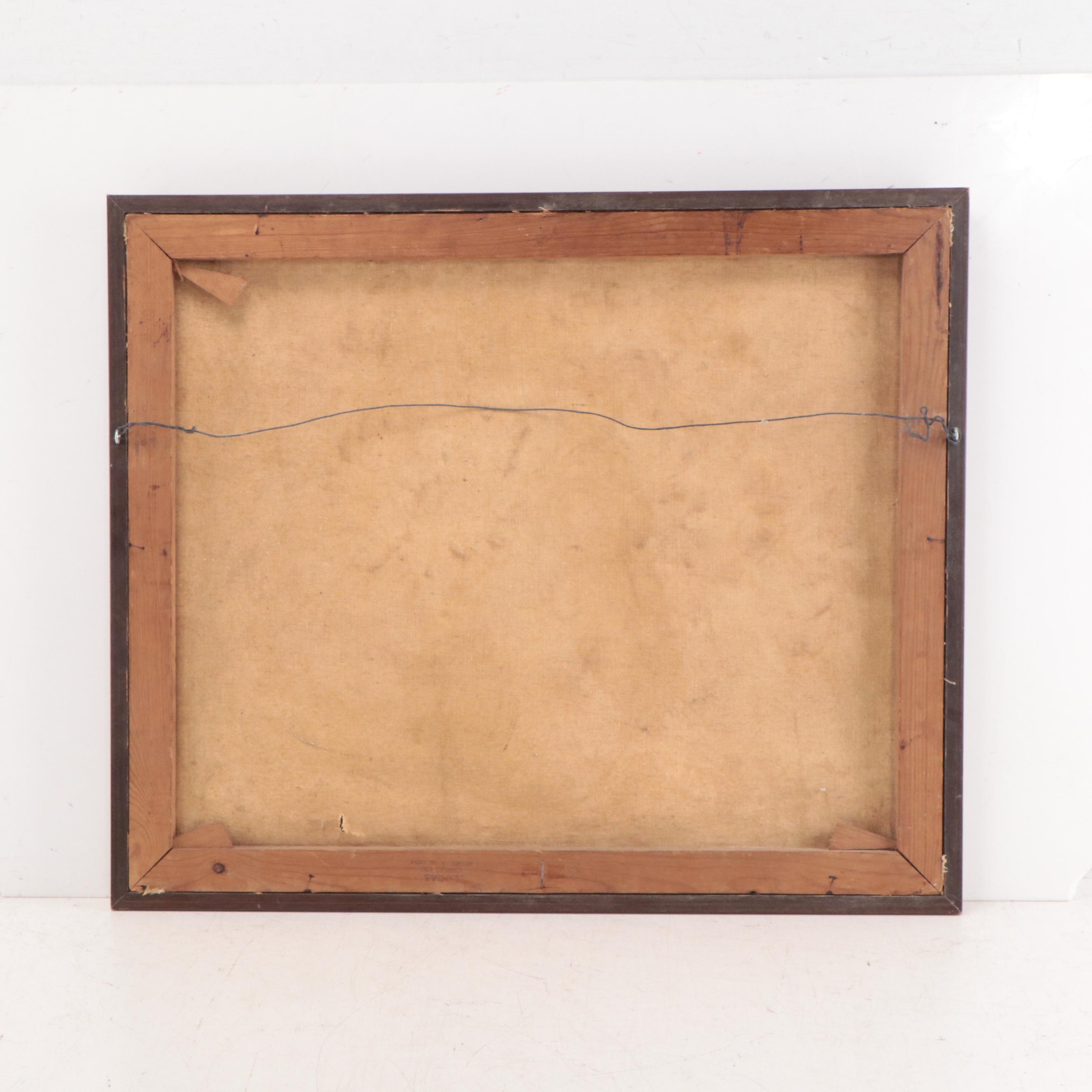 Max V. Lier Floral Still Life Oil Painting of Poppies