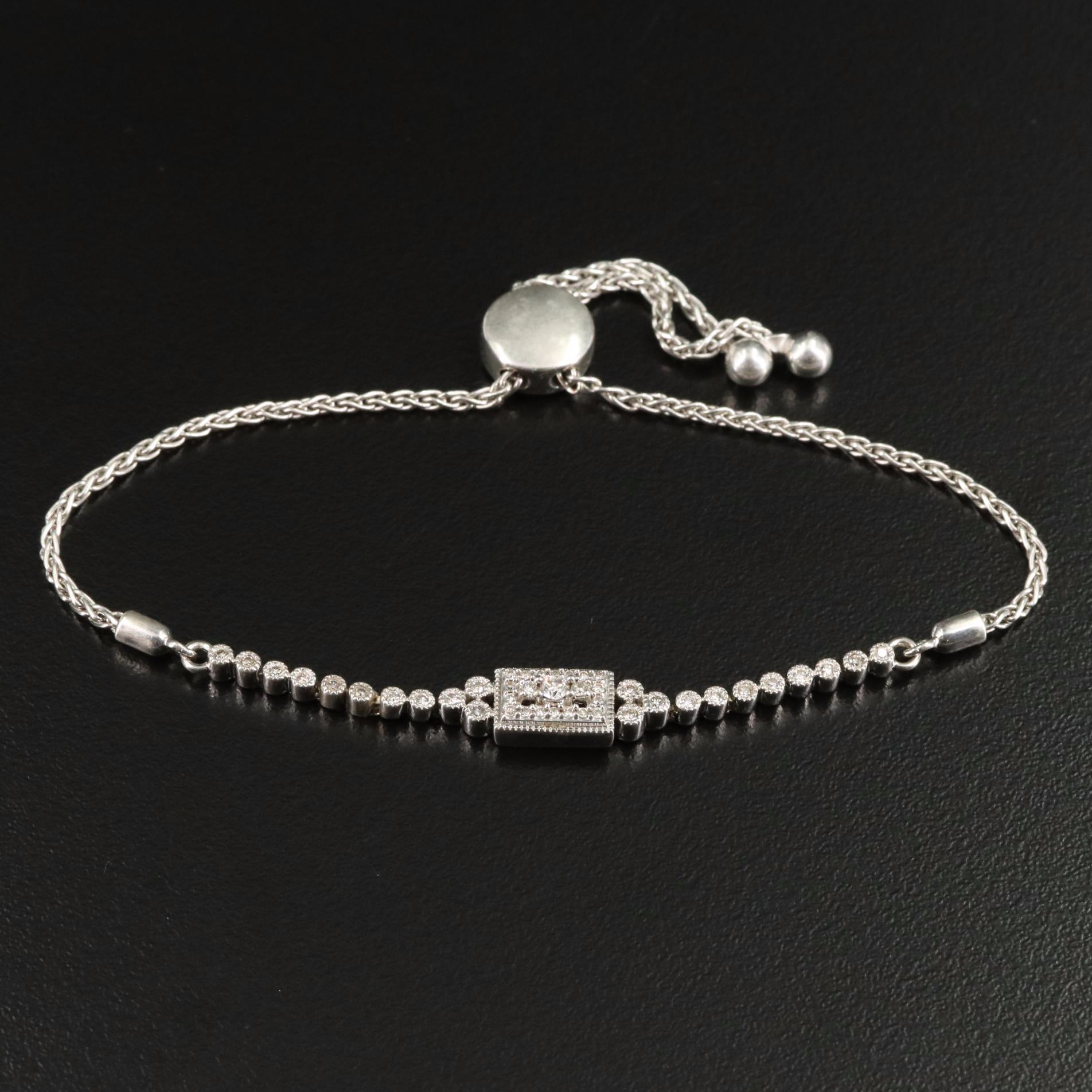 Sterling 0.34 CTW Diamond Bracelet