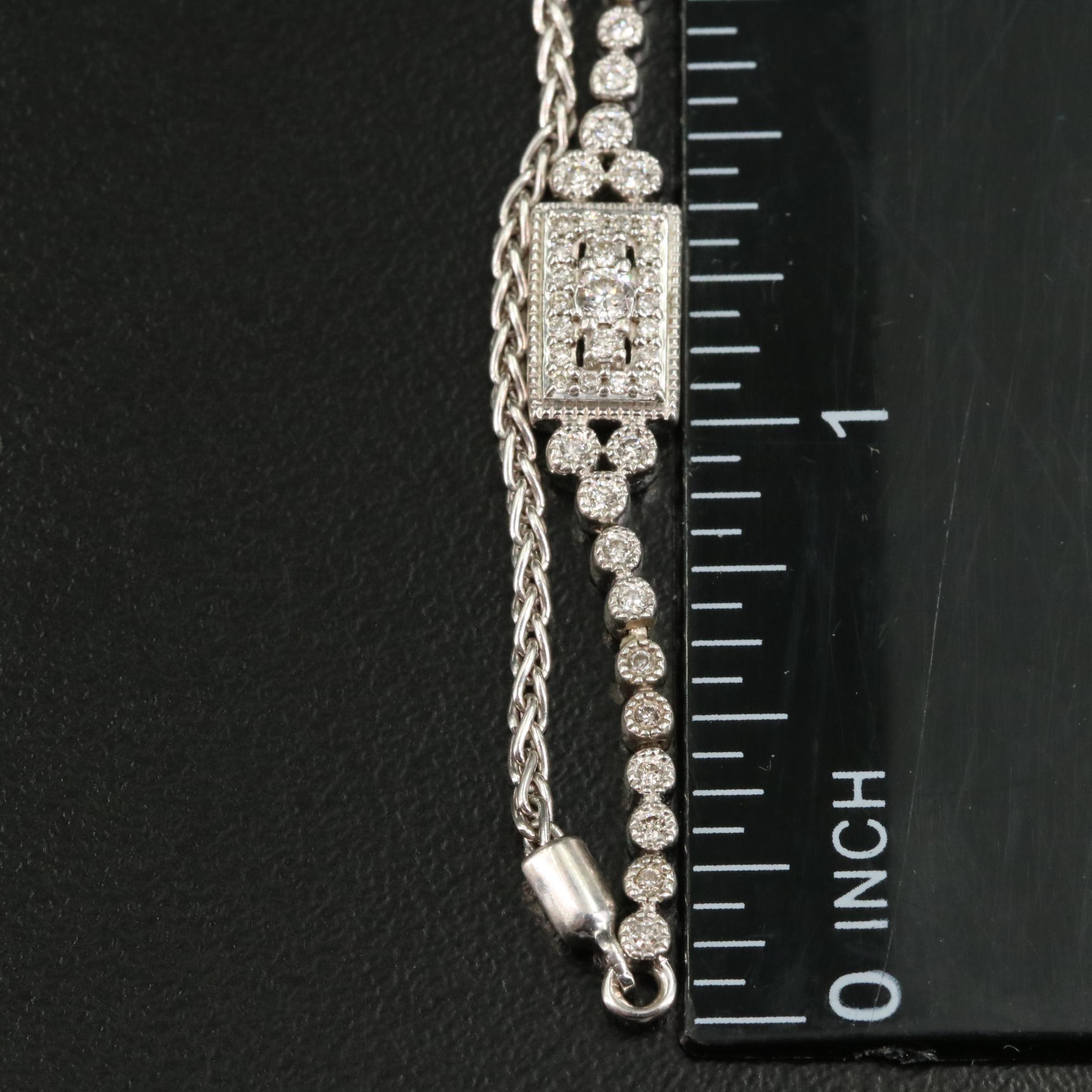 Sterling 0.34 CTW Diamond Bracelet