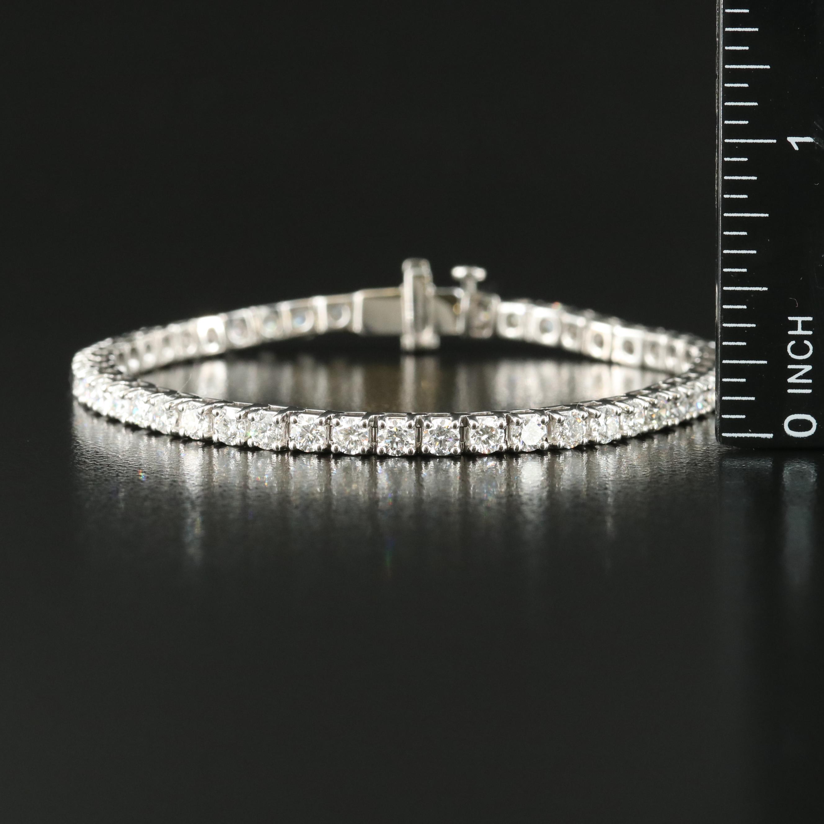 14K 6.00 CTW Lab Grown Diamond Line Bracelet
