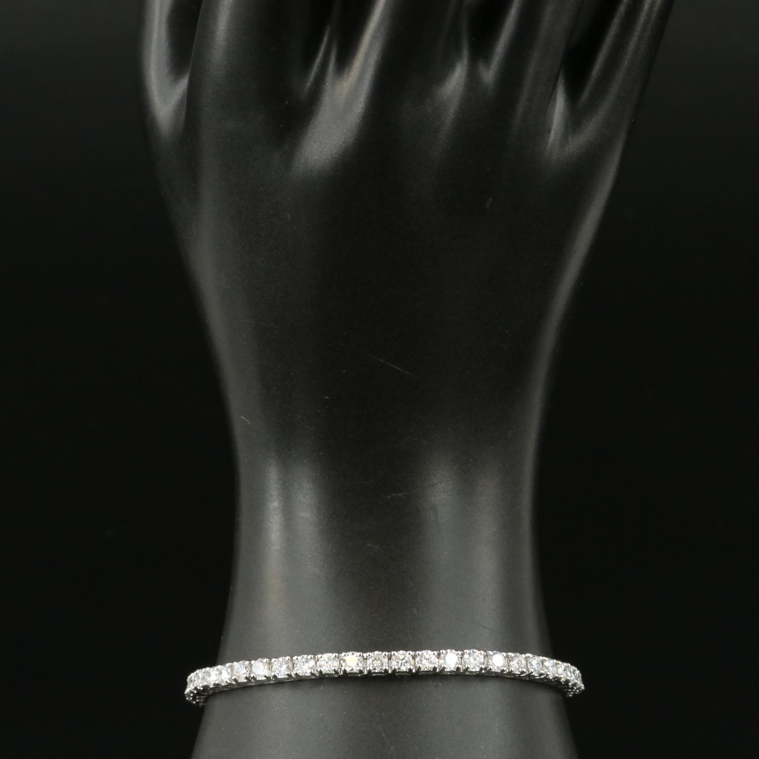 14K 6.00 CTW Lab Grown Diamond Line Bracelet