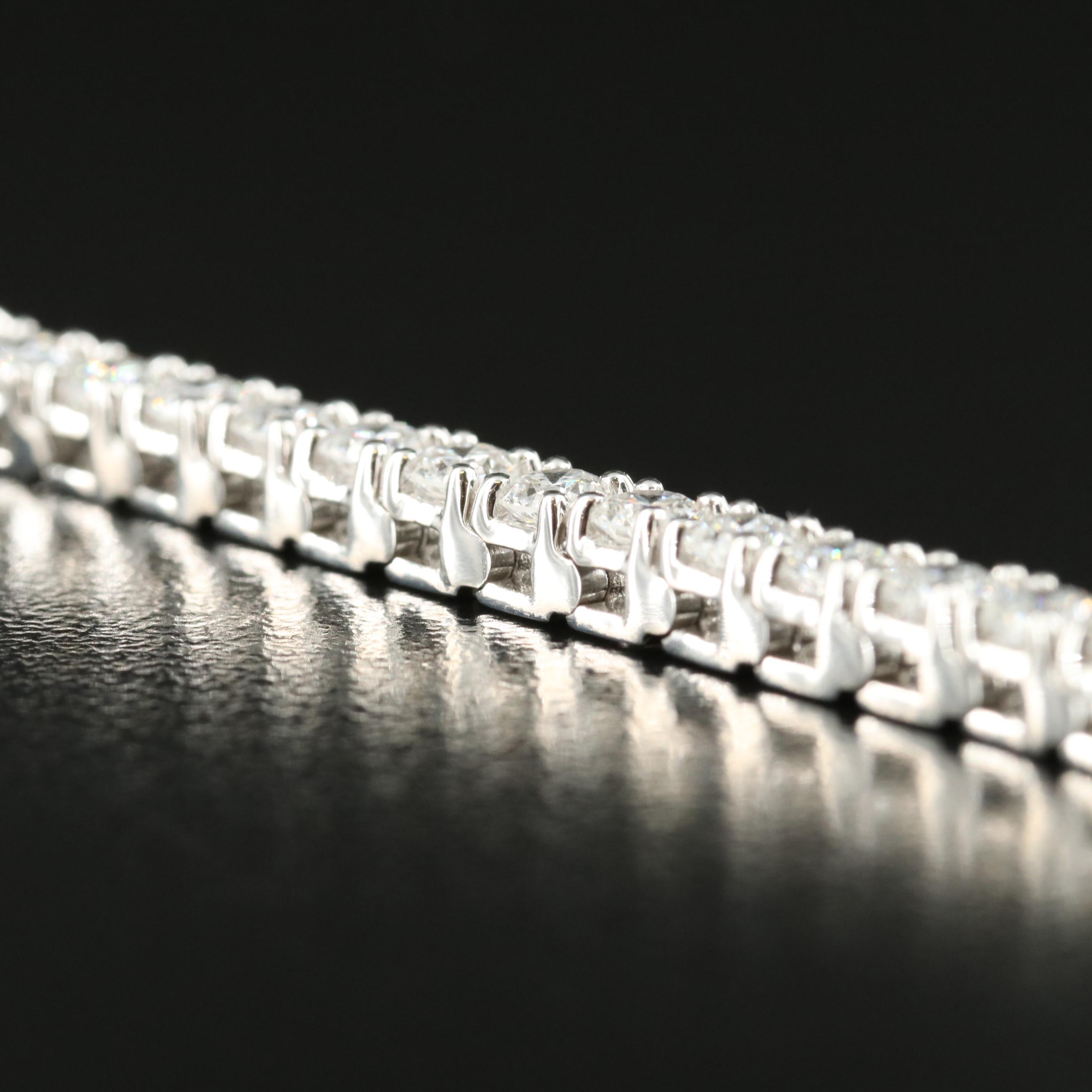 14K 6.00 CTW Lab Grown Diamond Line Bracelet