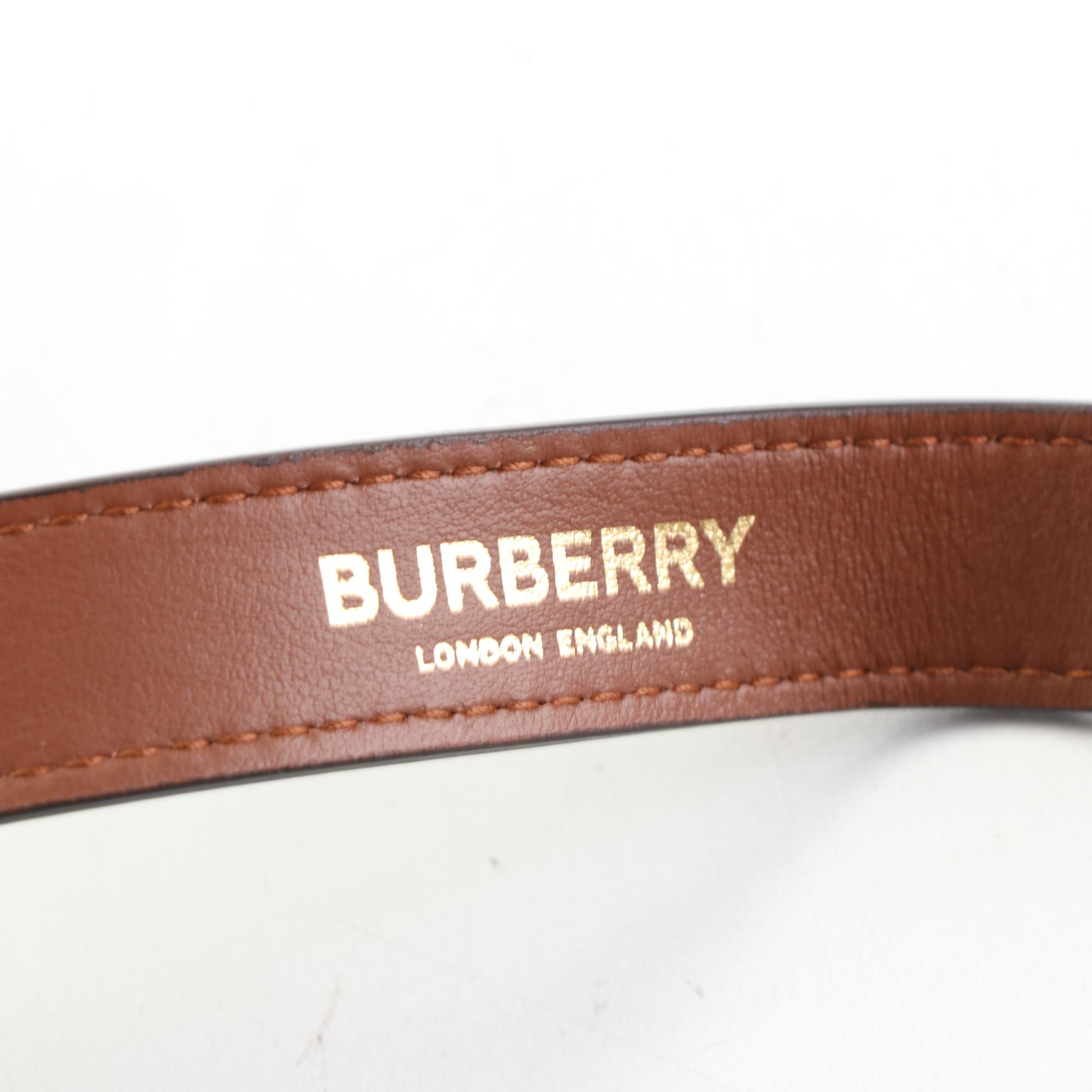 Burberry Printed Coated Canvas and Leather Lanyard