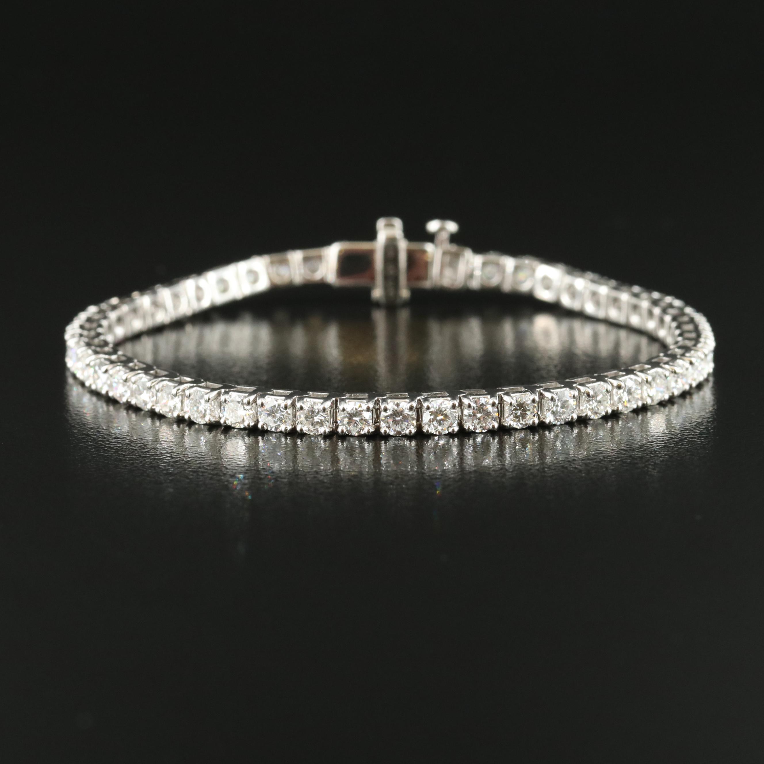 14K 6.00 CTW Lab Grown Diamond Line Bracelet