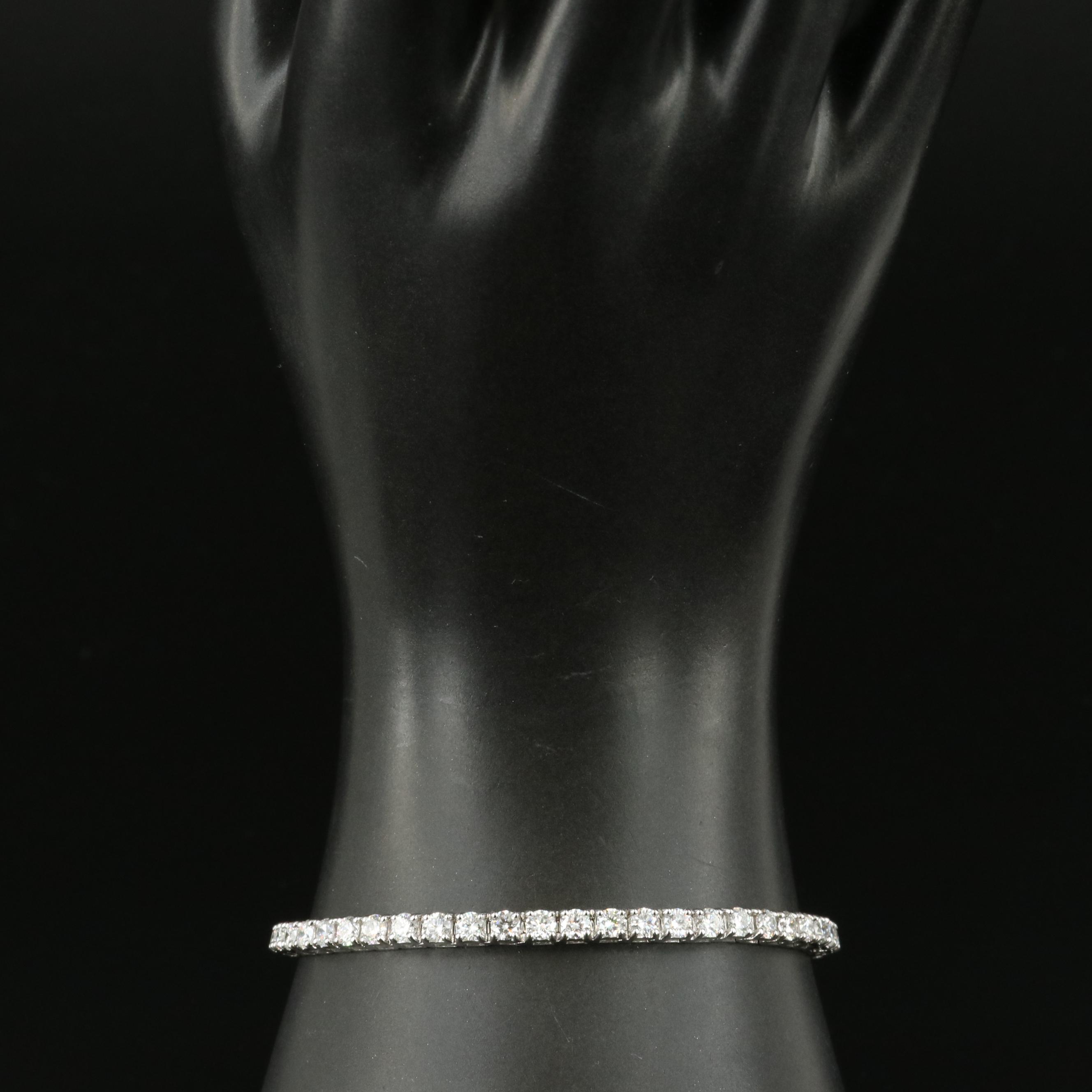 14K 6.00 CTW Lab Grown Diamond Line Bracelet
