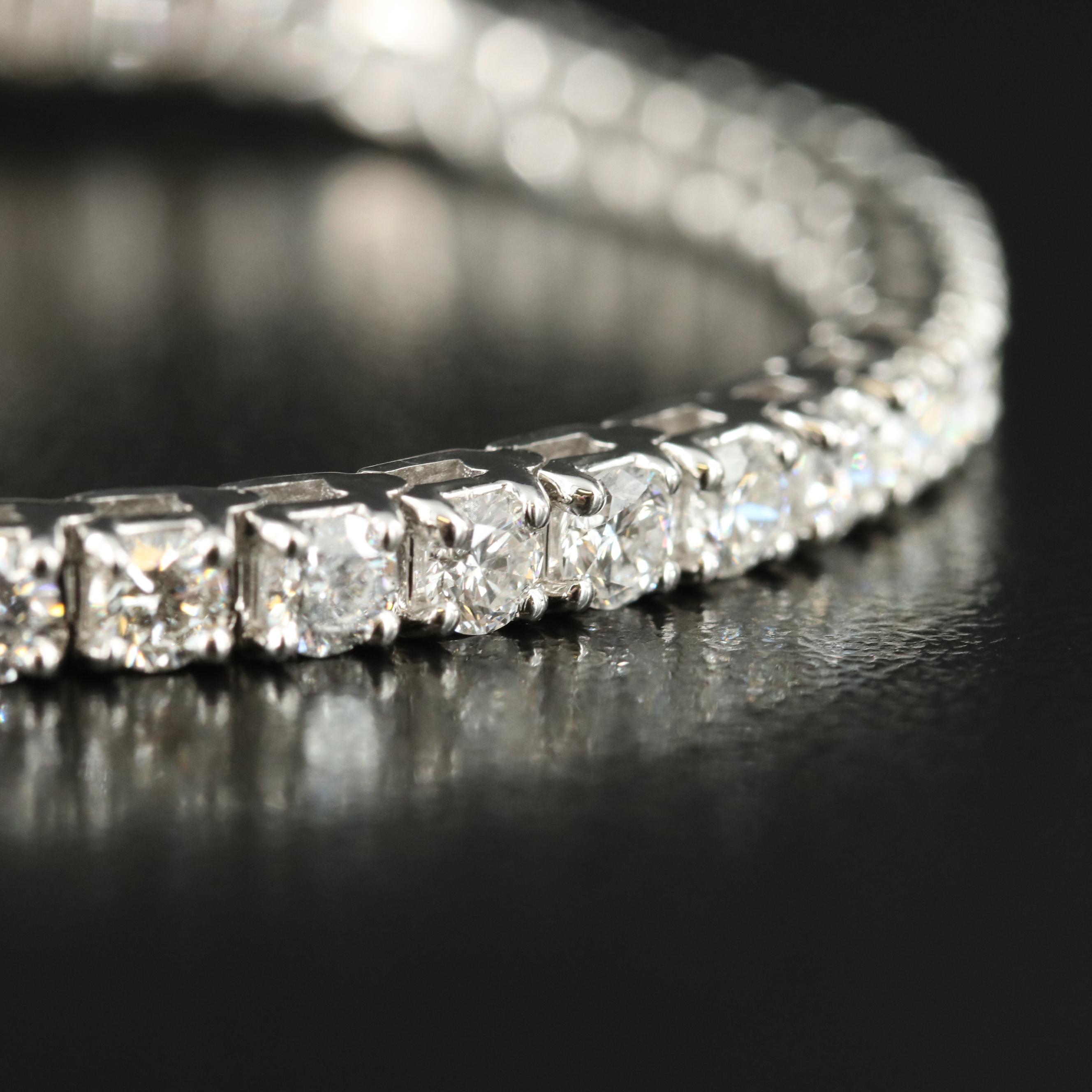 14K 6.00 CTW Lab Grown Diamond Line Bracelet