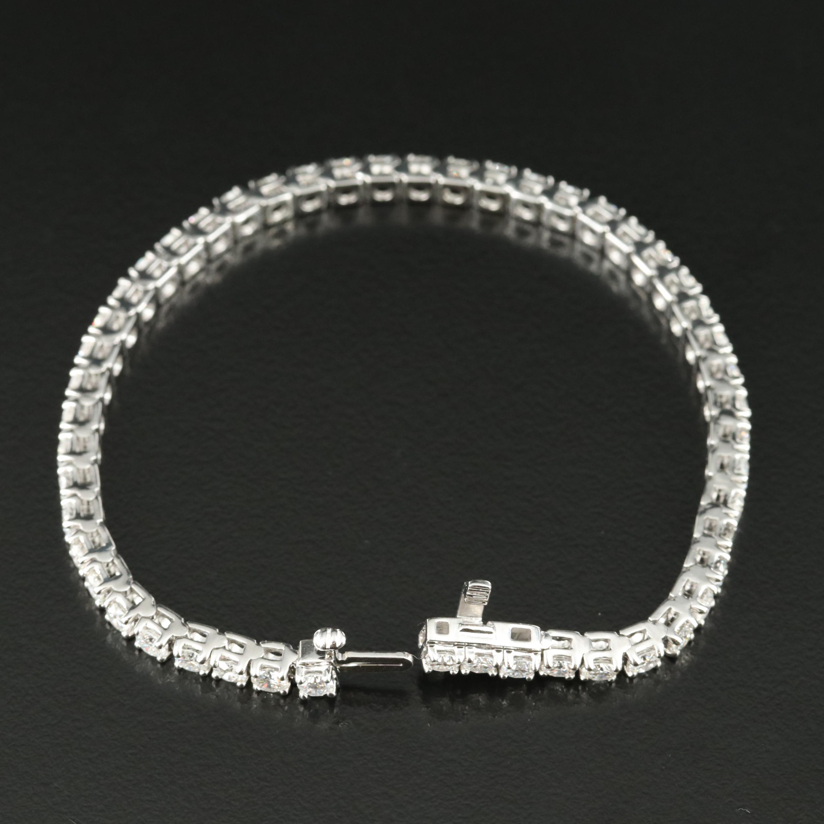 14K 6.00 CTW Lab Grown Diamond Line Bracelet