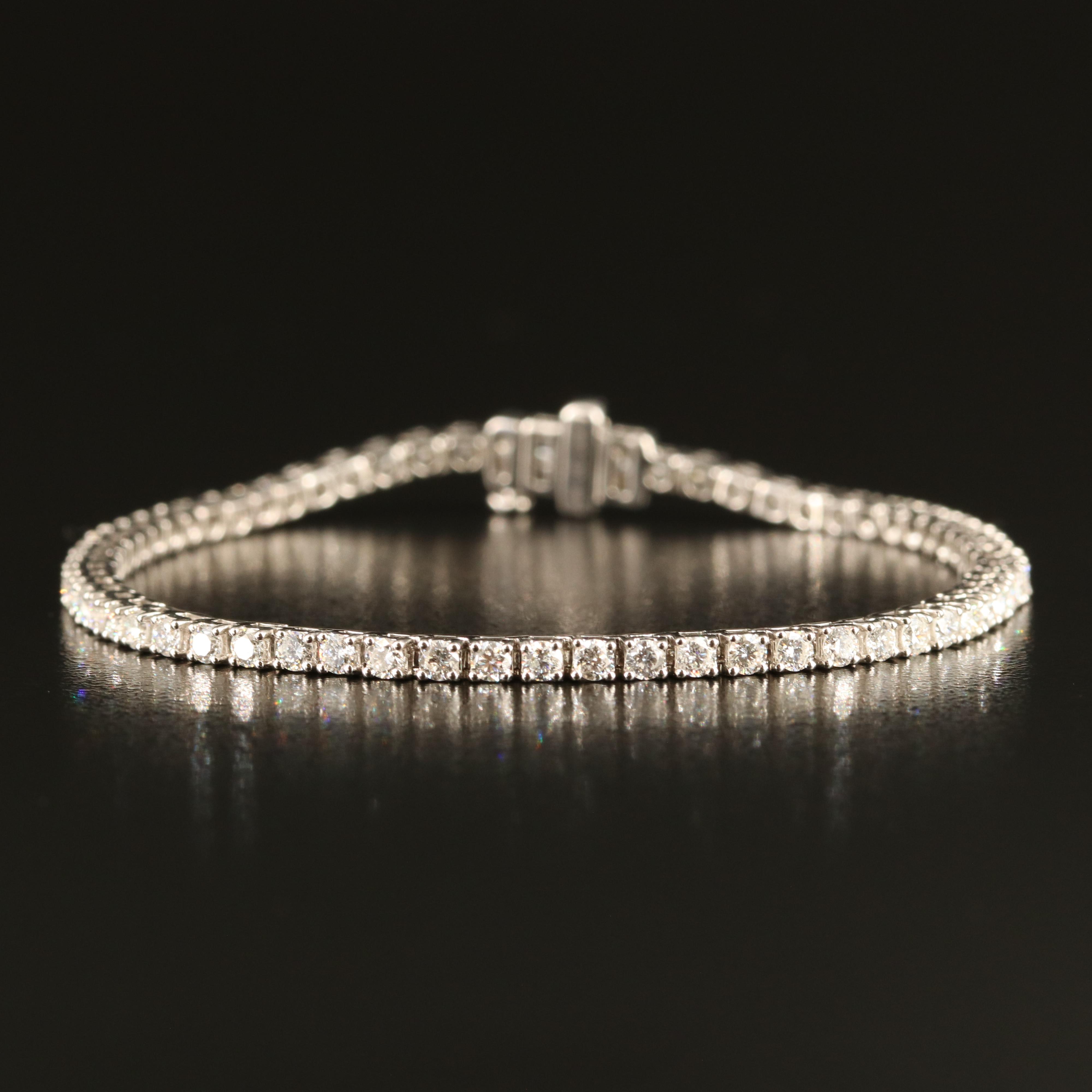 14K 2.52 CTW Lab Grown Diamond Line Bracelet
