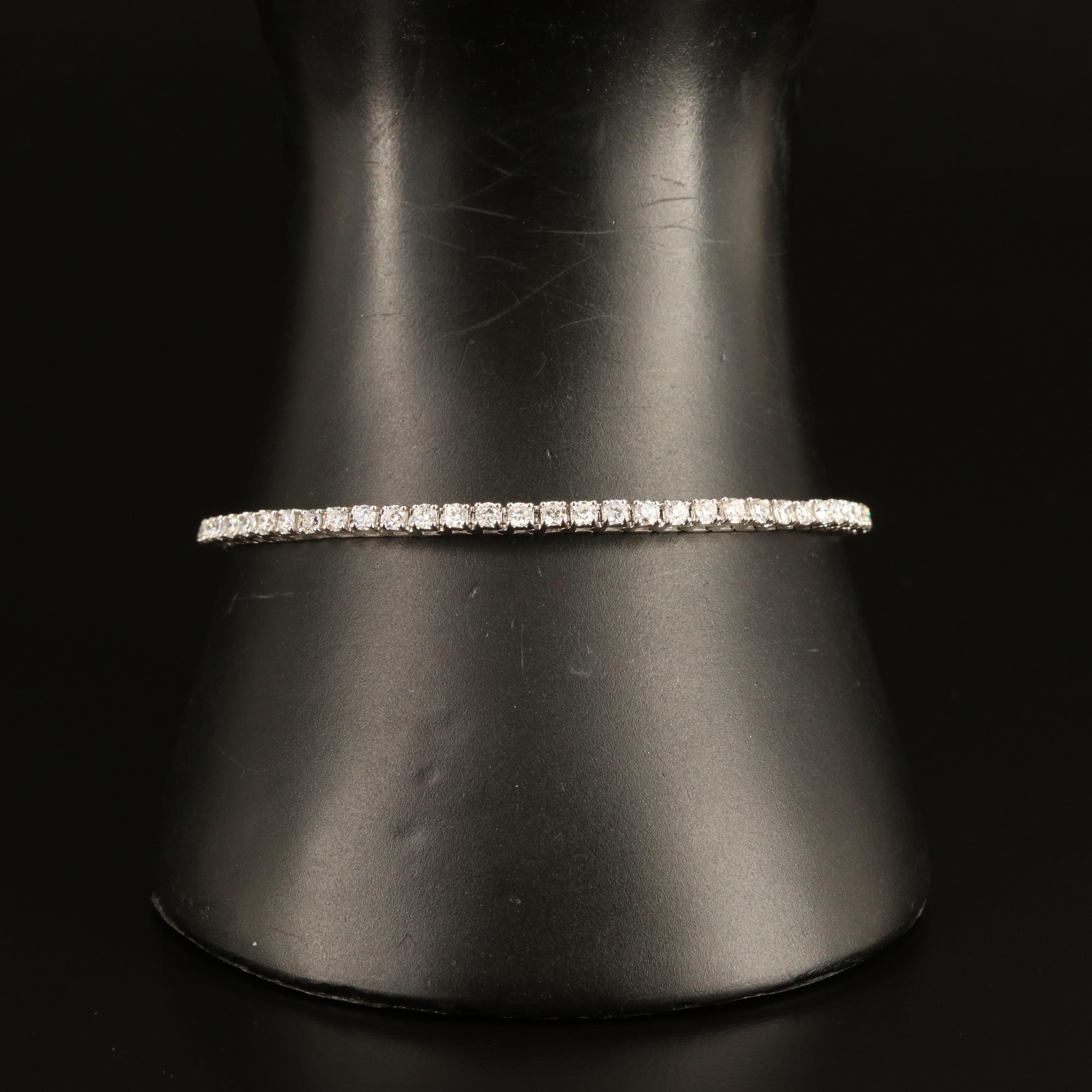14K 2.52 CTW Lab Grown Diamond Line Bracelet