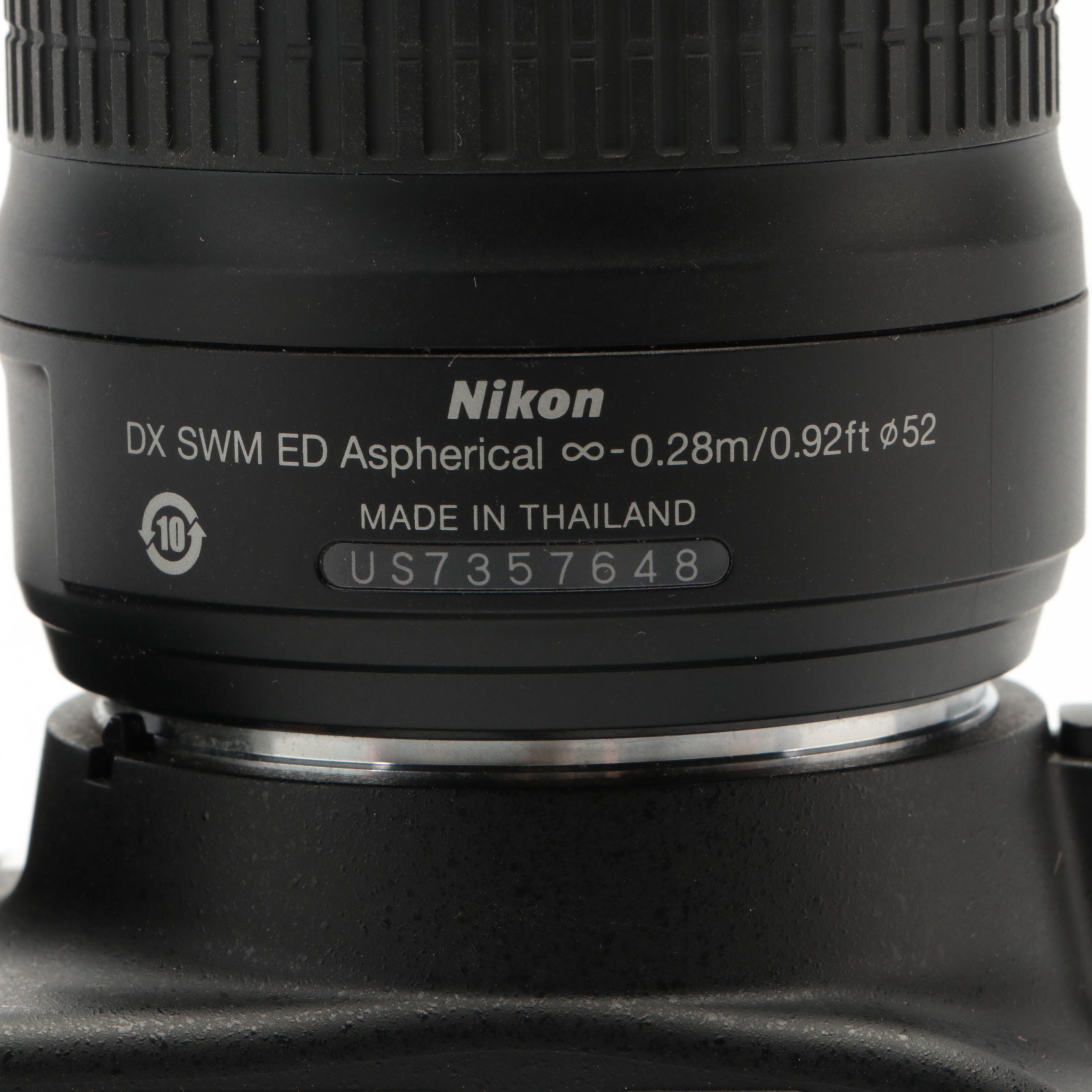 Nikon D3200 DSLR Camera, Double Zoom Lens Kit and Case