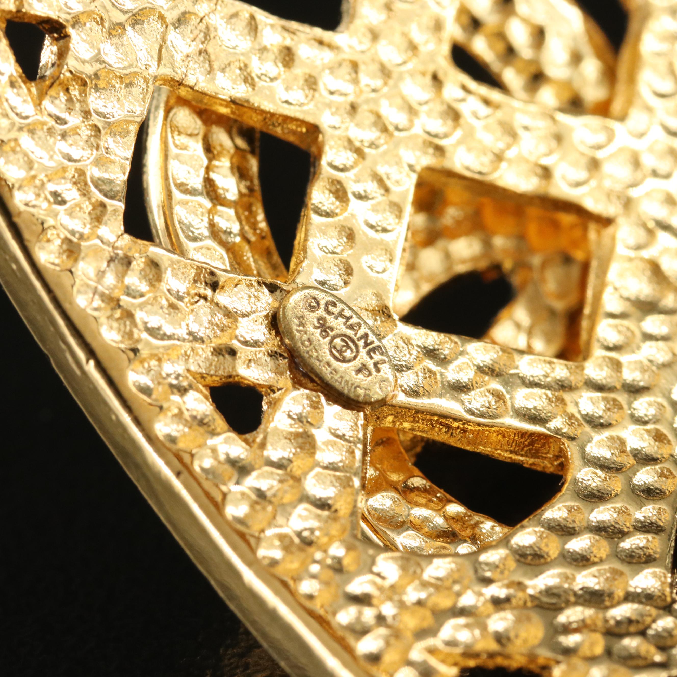 Chanel Open Quilted Logo Cuff