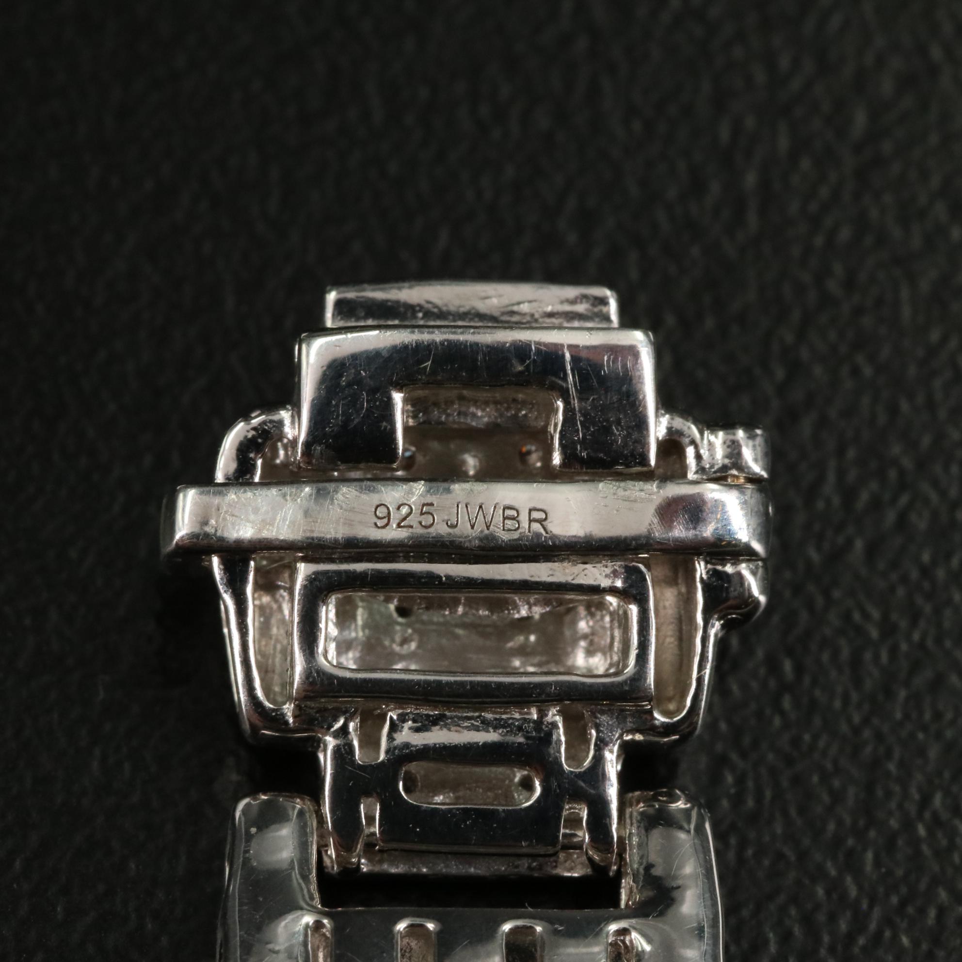 Sterling 0.51 CTW Diamond Fancy Link Bracelet