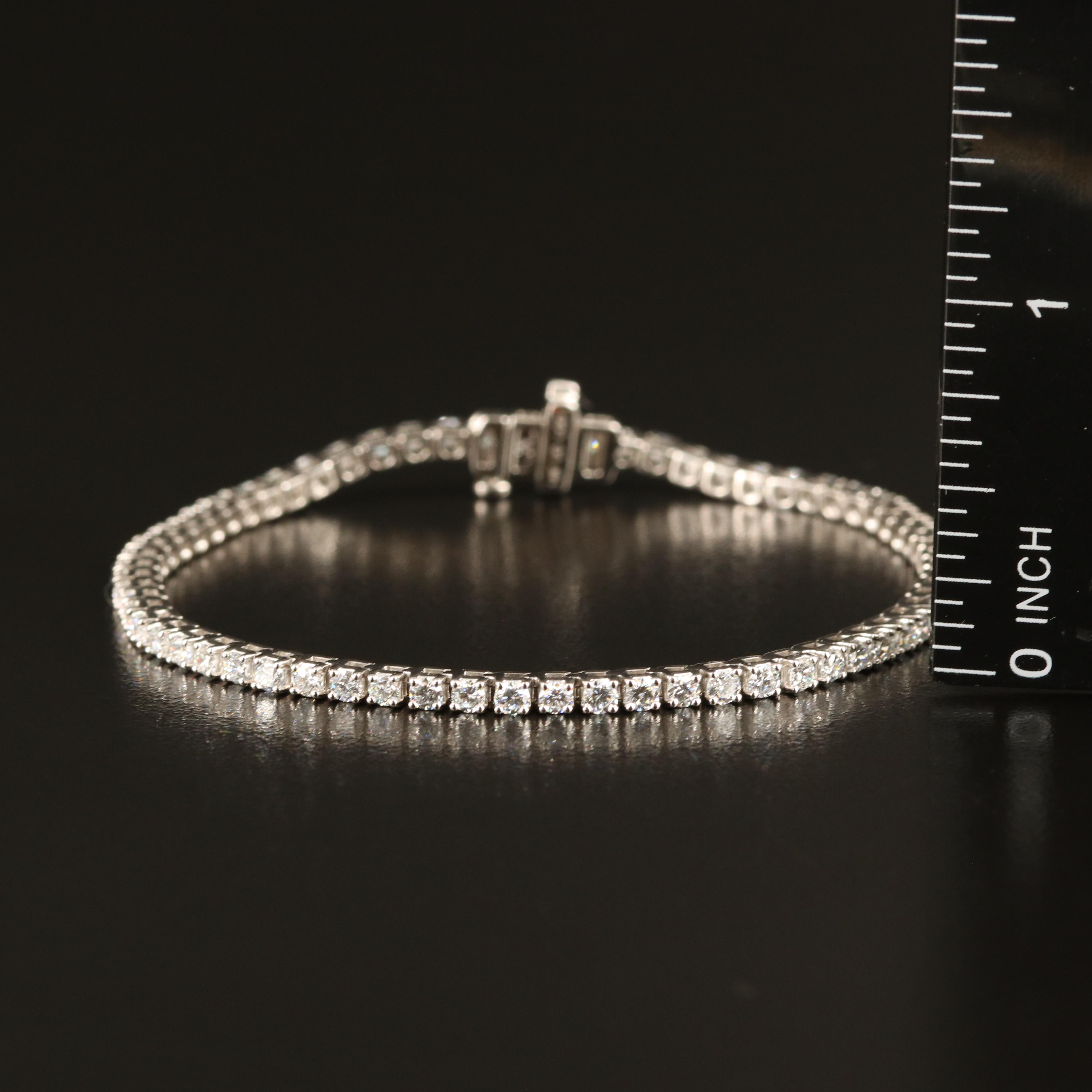 14K 2.85 CTW Lab Grown Diamond Line Bracelet