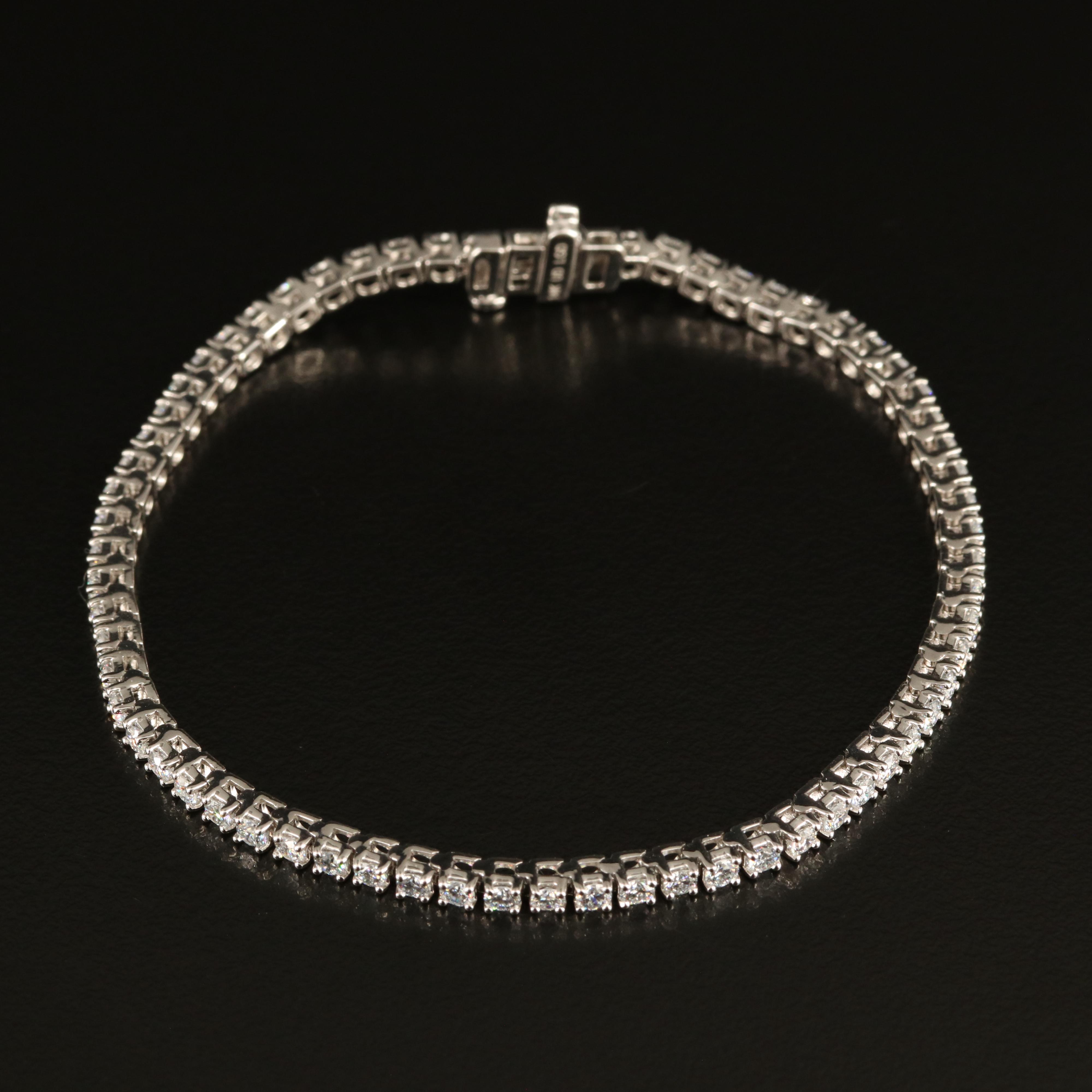 14K 2.85 CTW Lab Grown Diamond Line Bracelet