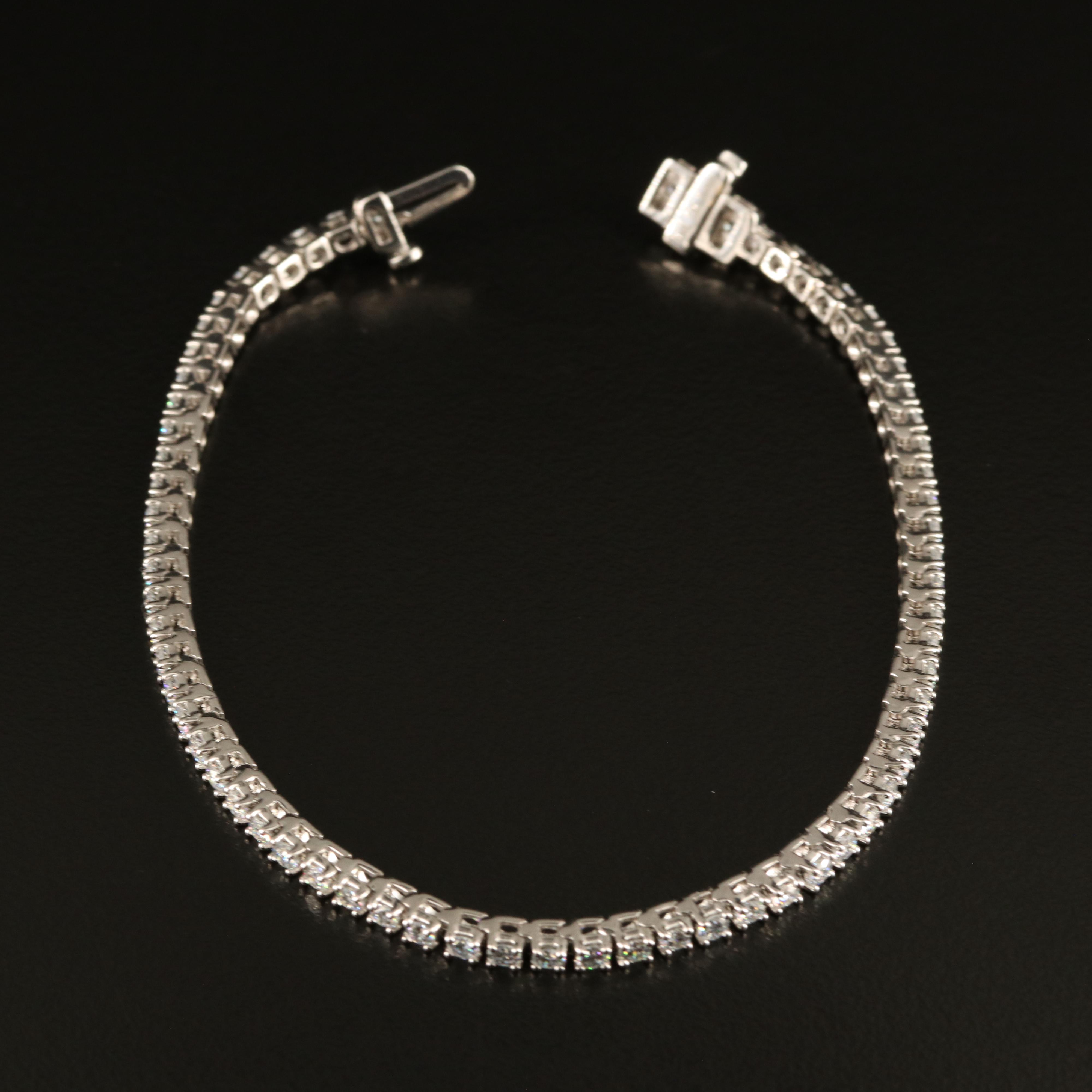 14K 2.85 CTW Lab Grown Diamond Line Bracelet