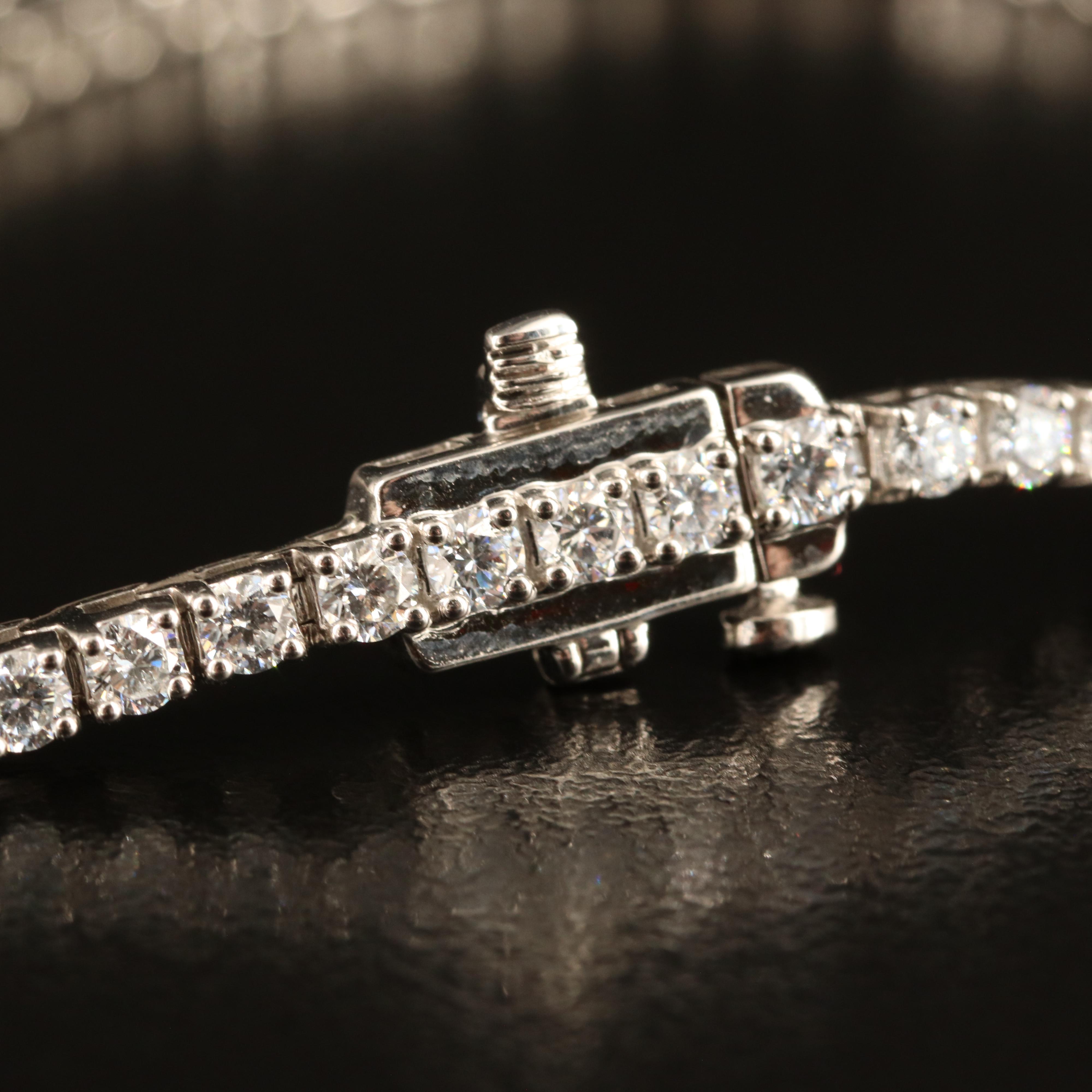 14K 2.85 CTW Lab Grown Diamond Line Bracelet
