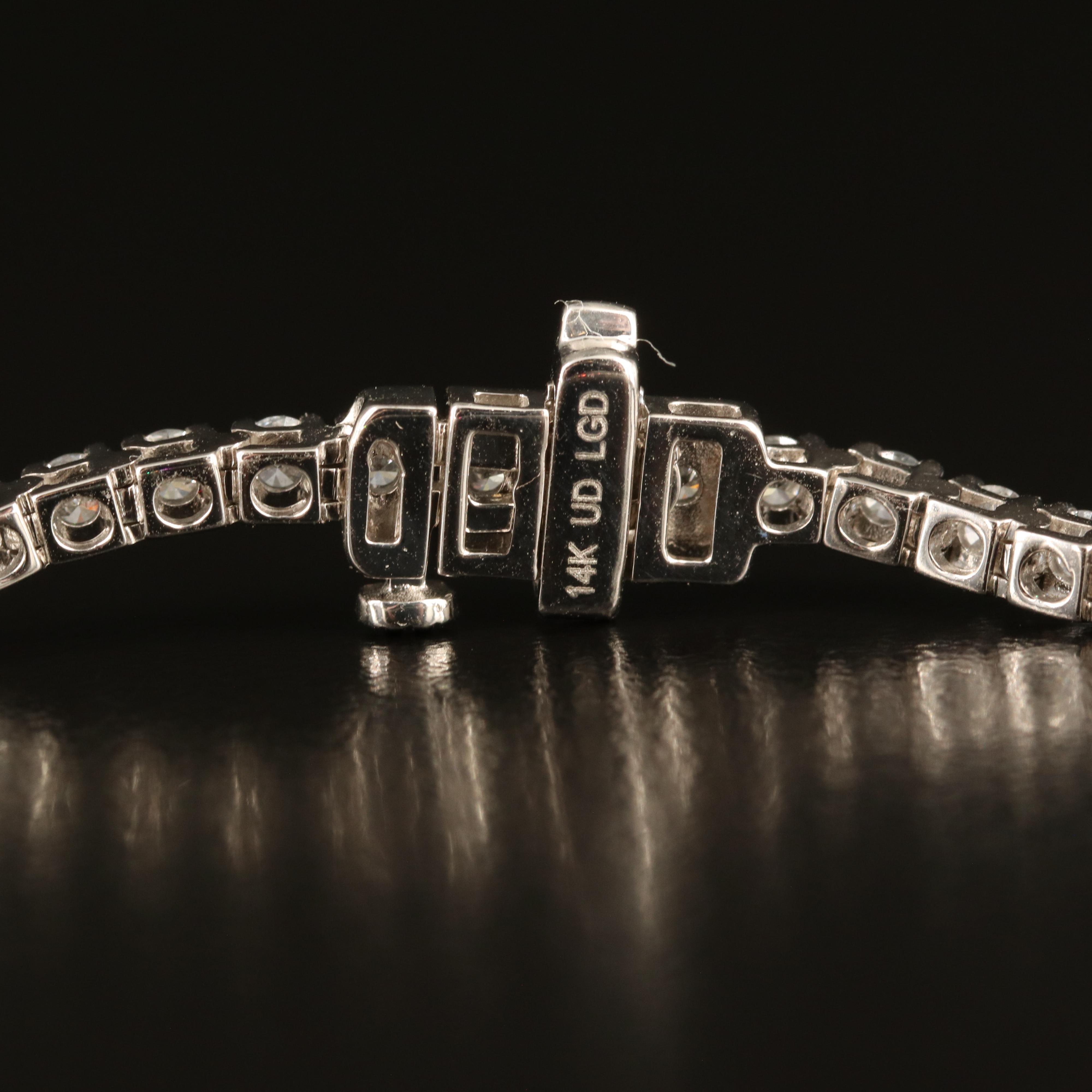 14K 2.85 CTW Lab Grown Diamond Line Bracelet