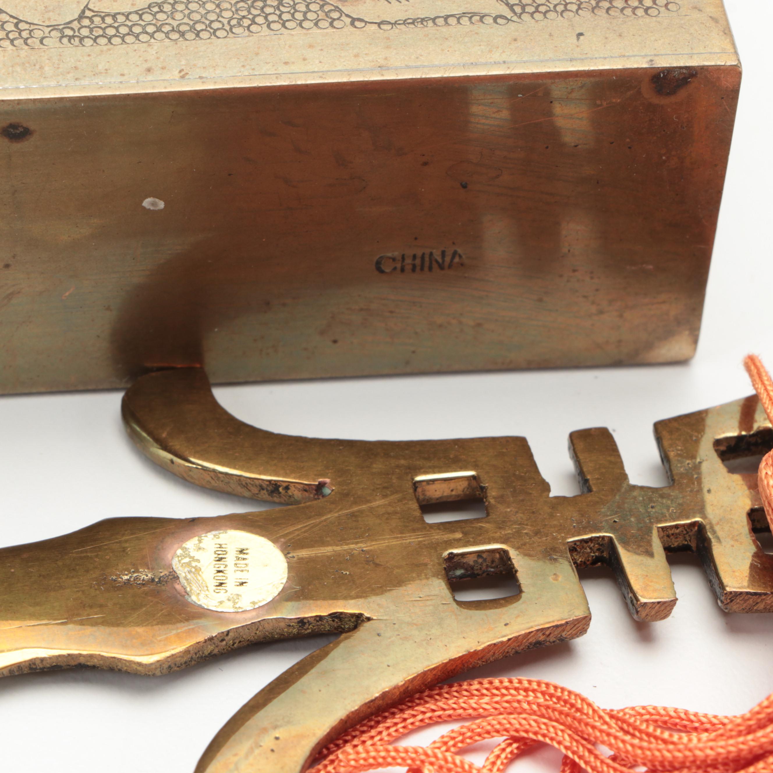 Pottery Barn and Other Brass Candlesticks and More Décor