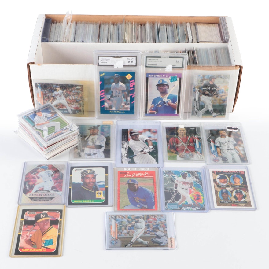 Topps Chrome with Other Baseball Cards, Ken Griffey Jr. and More, 1980s–2020s