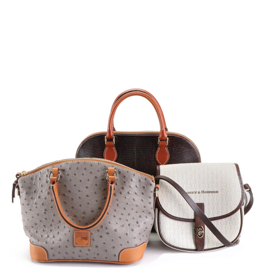 Dooney & Bourke Satchels and Front Flap Crossbody Bag in Leather