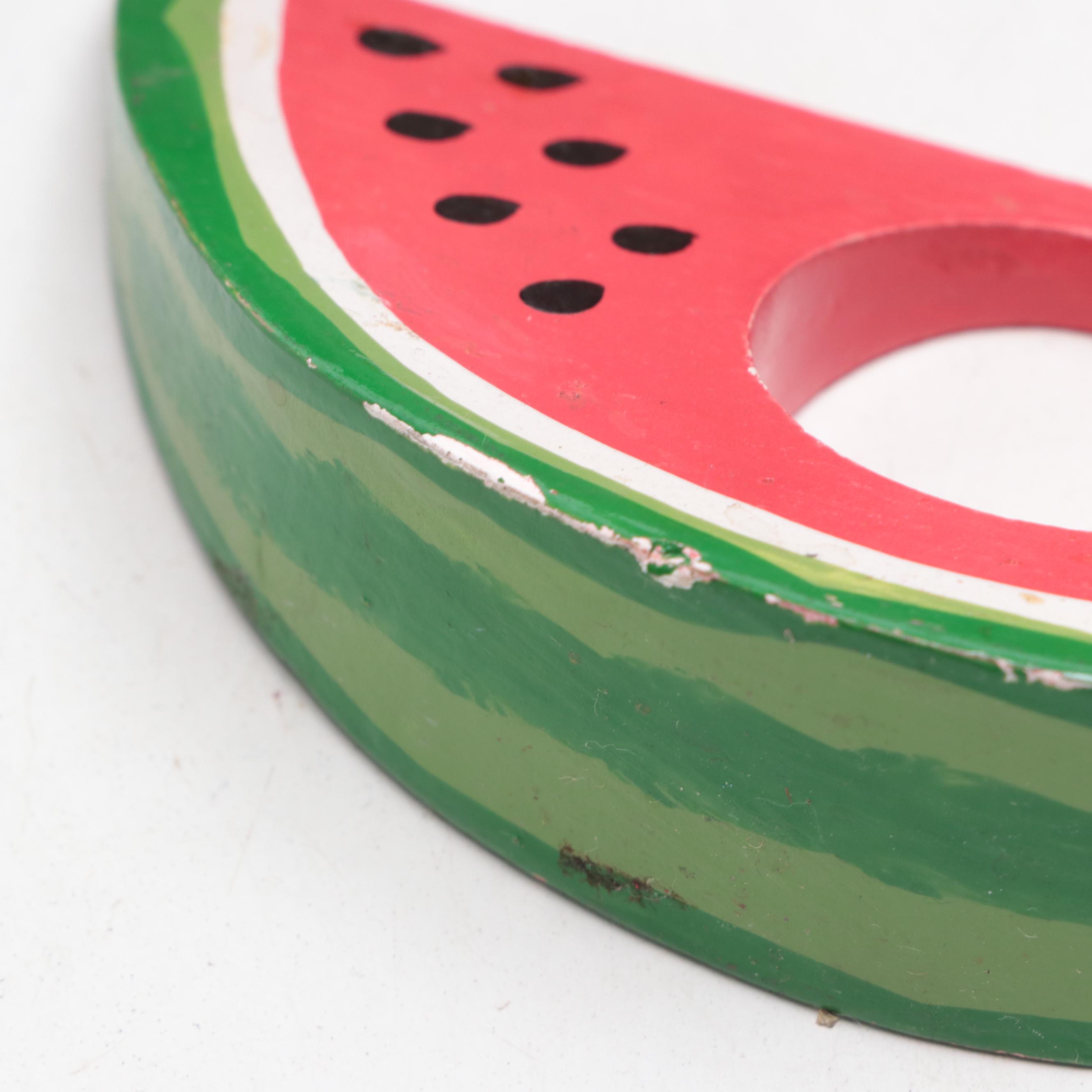 Wooden Fish and Fruit Napkin Rings with Other Table Linens