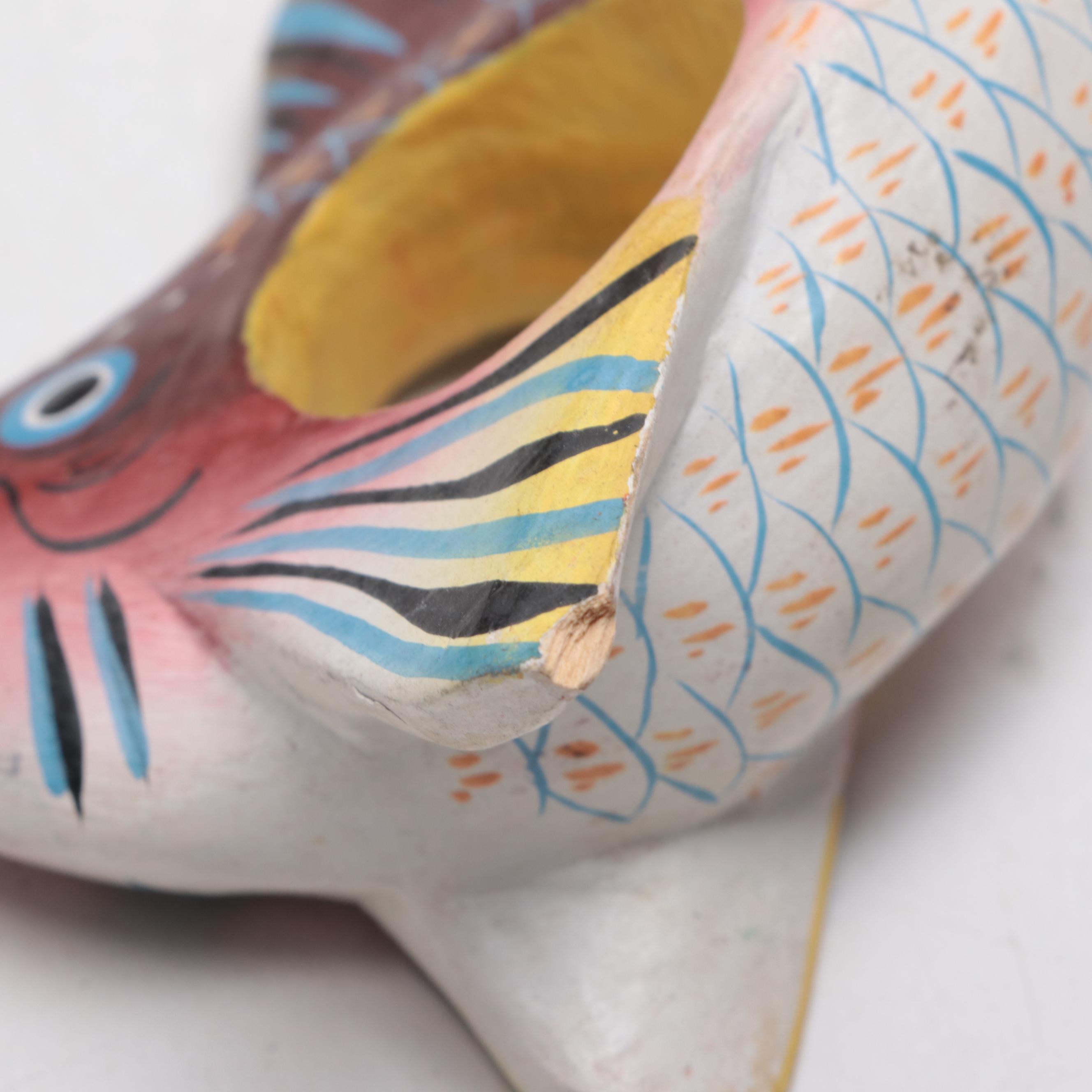 Wooden Fish and Fruit Napkin Rings with Other Table Linens