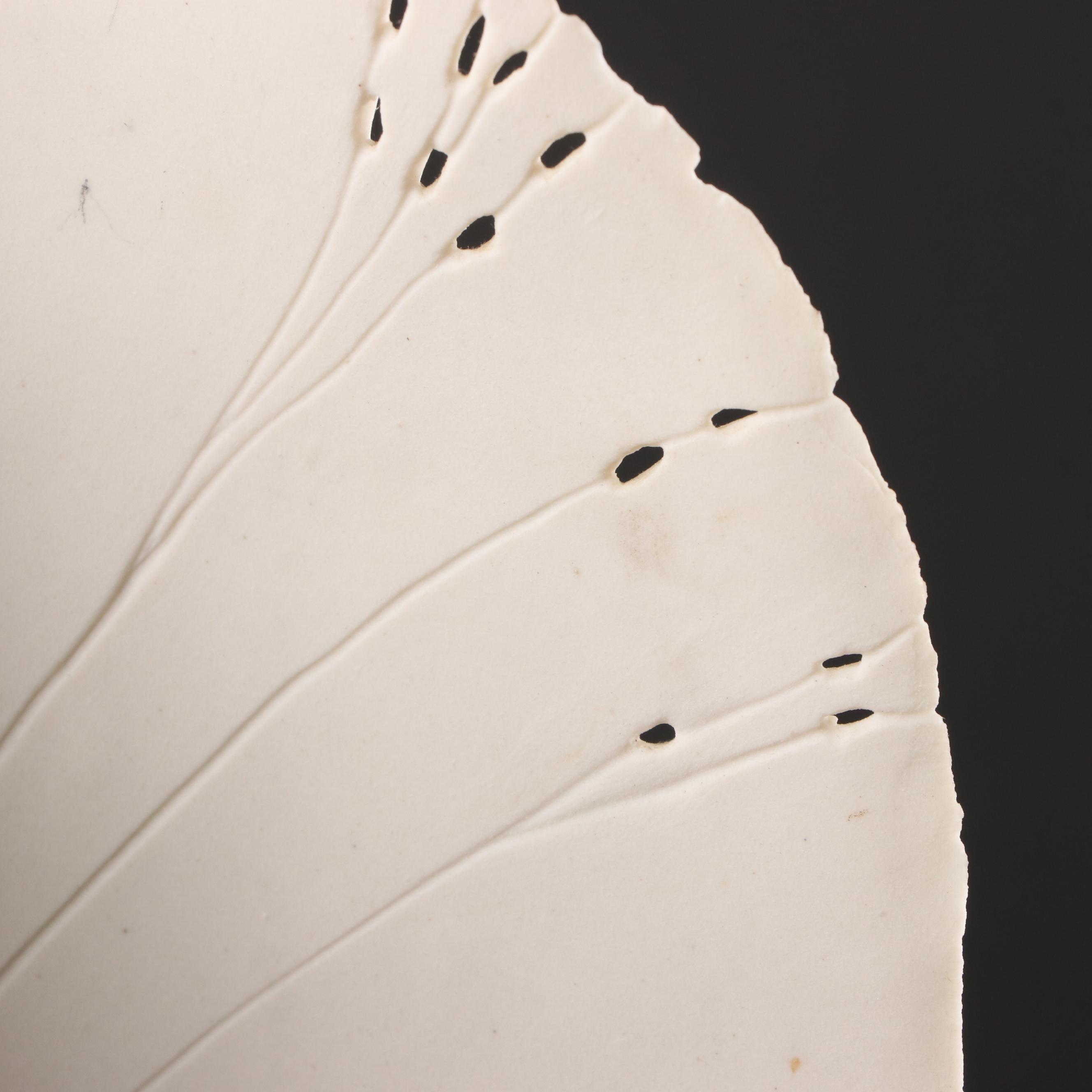 Thomas Berentson Benesh Porcelain Leaf Vase, 1983