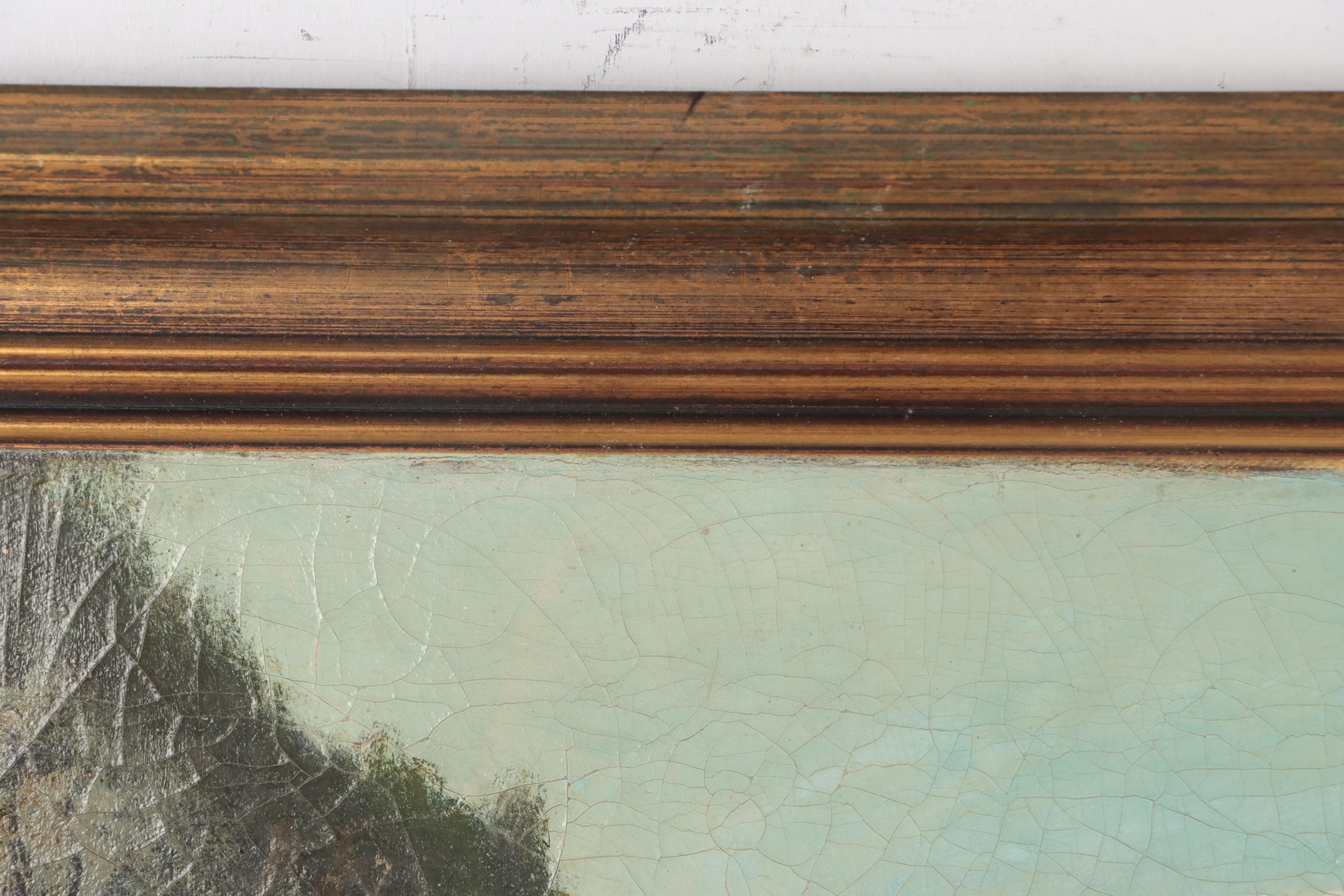 European School Landscape Oil Painting, Circa 1900