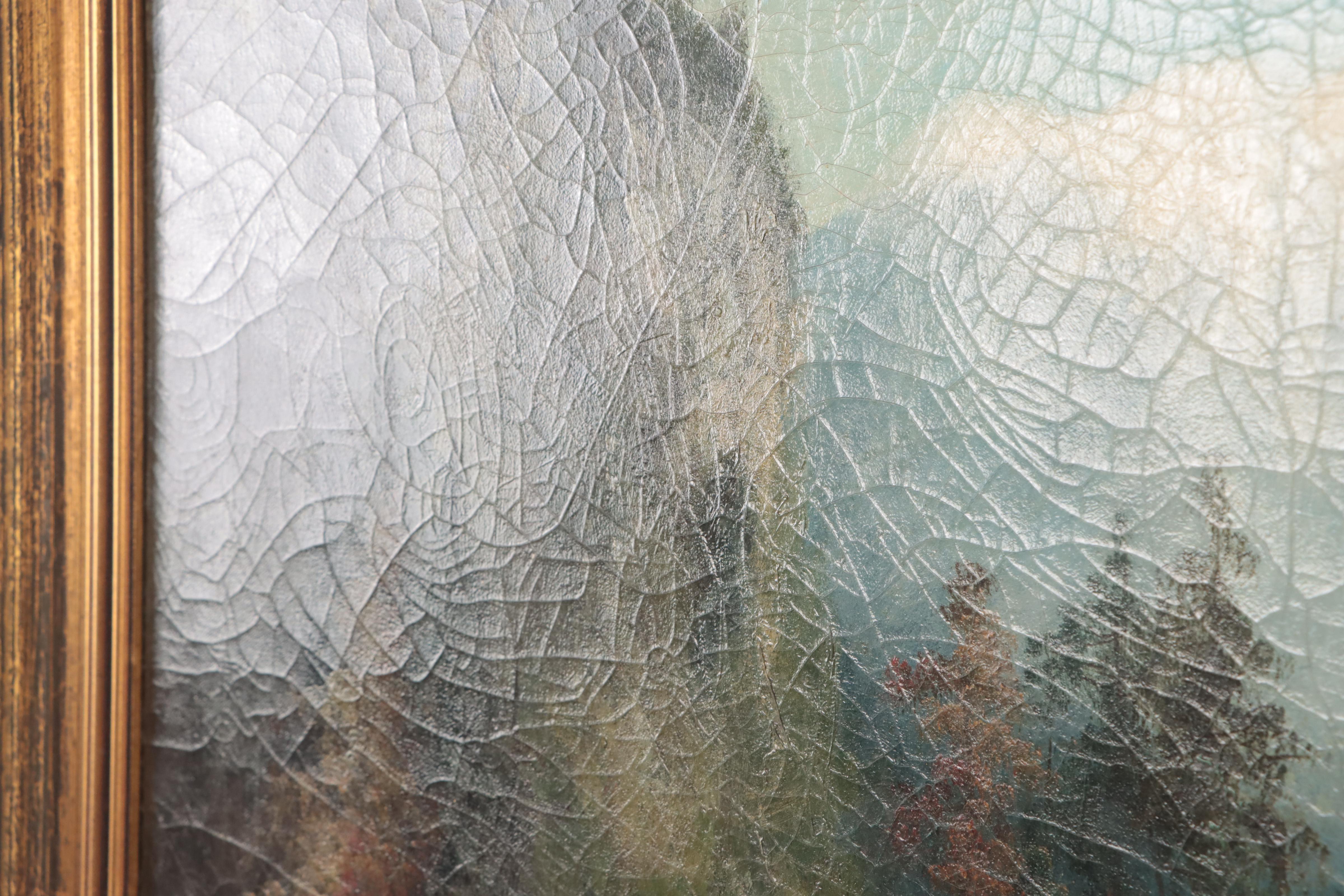 European School Landscape Oil Painting, Circa 1900