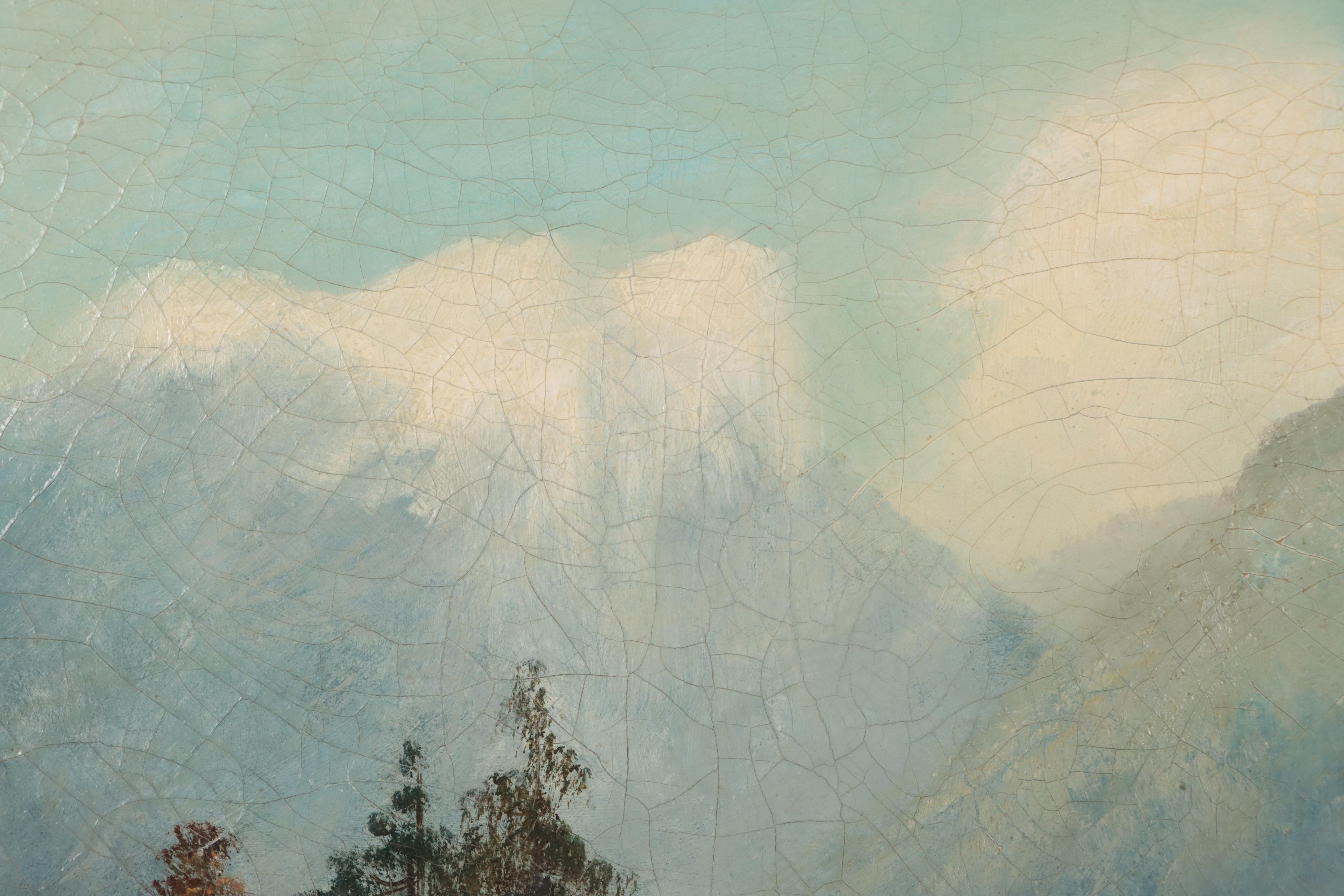 European School Landscape Oil Painting, Circa 1900